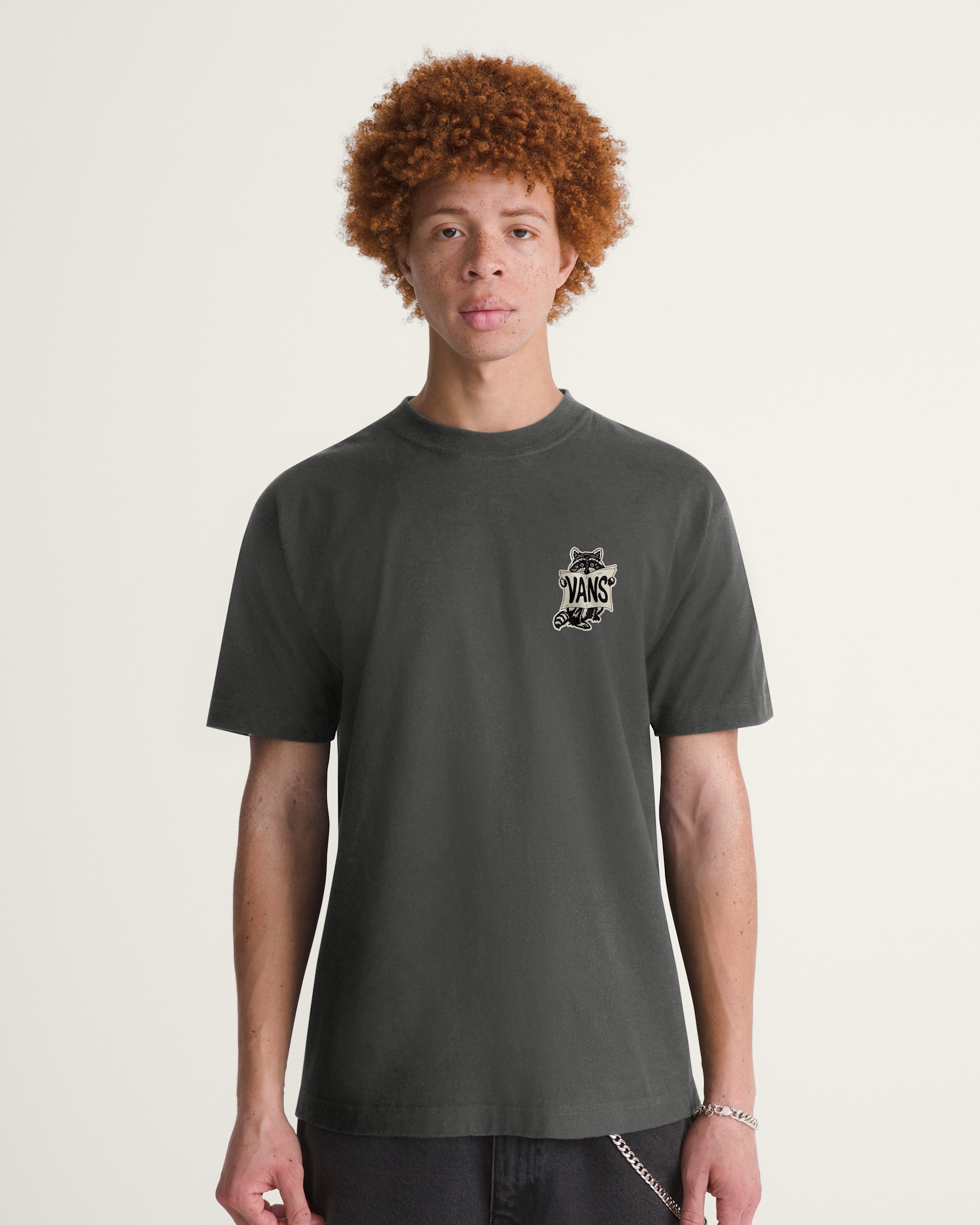 Raccoon Sign Short Sleeve Tee VANS Charcoal Grey ALT2