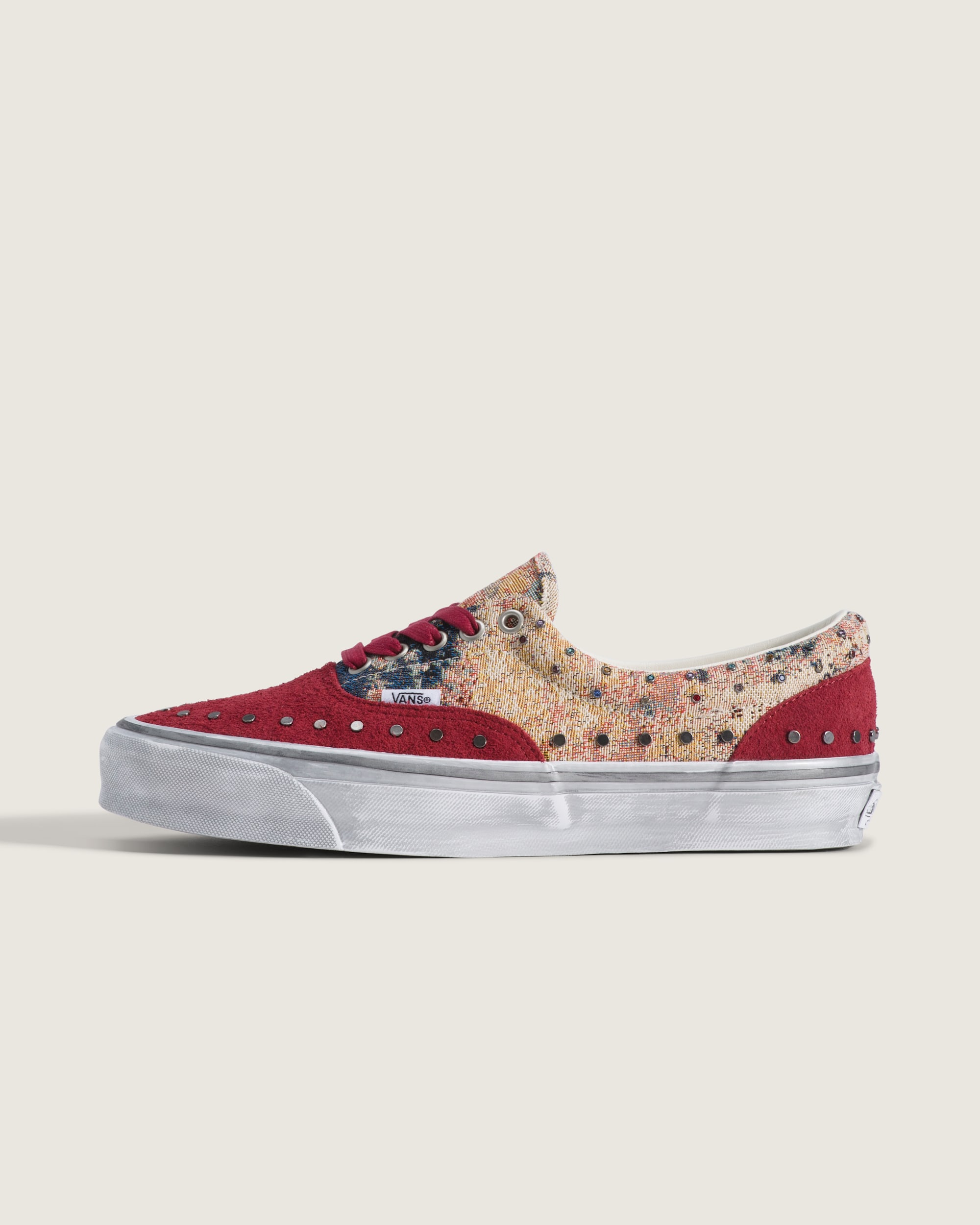 Premium Era Shoe VANS Floral Rivets Bordeaux Red HERO