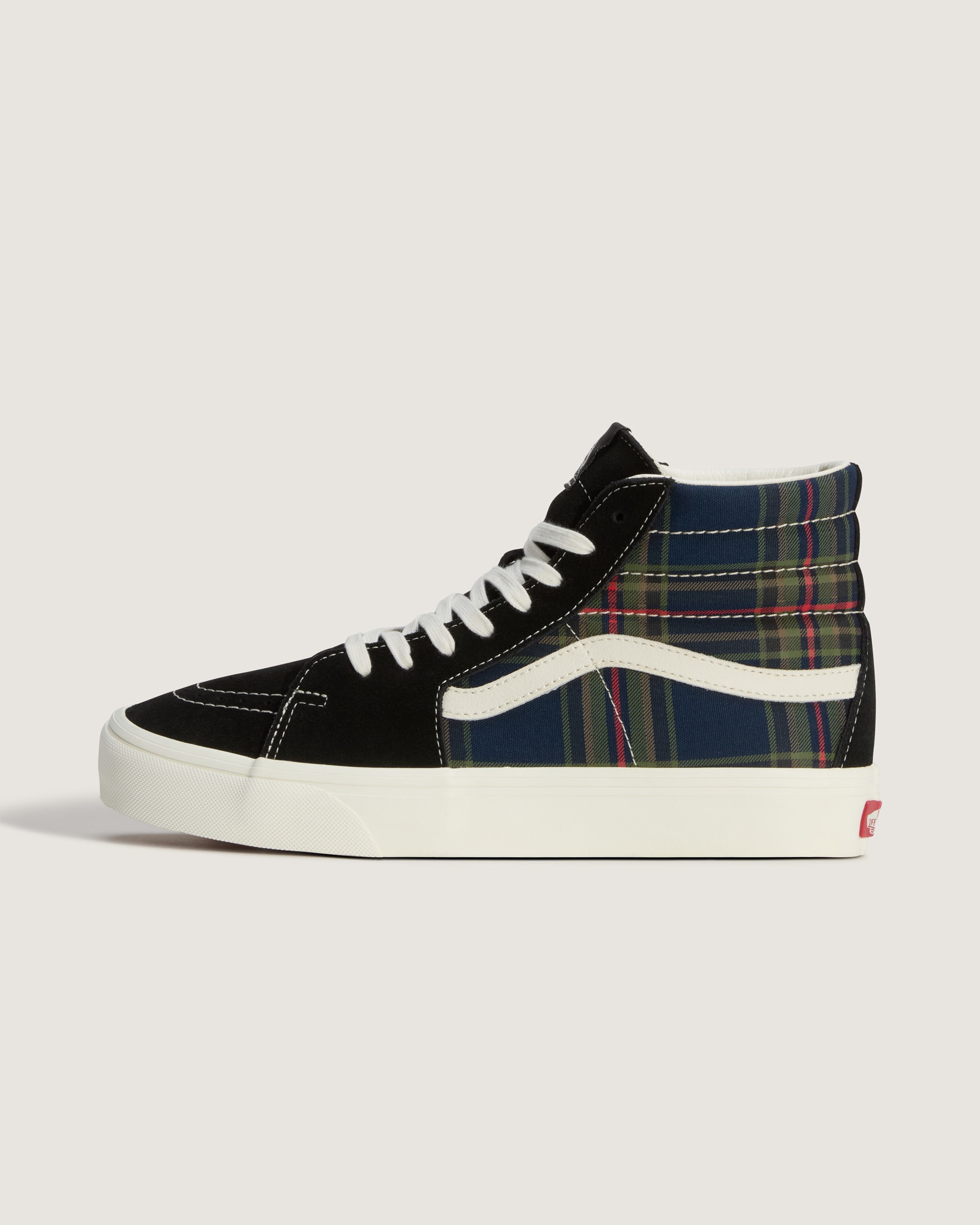 Sk8Hi Shoe VANS Plaid Black  Multi HERO