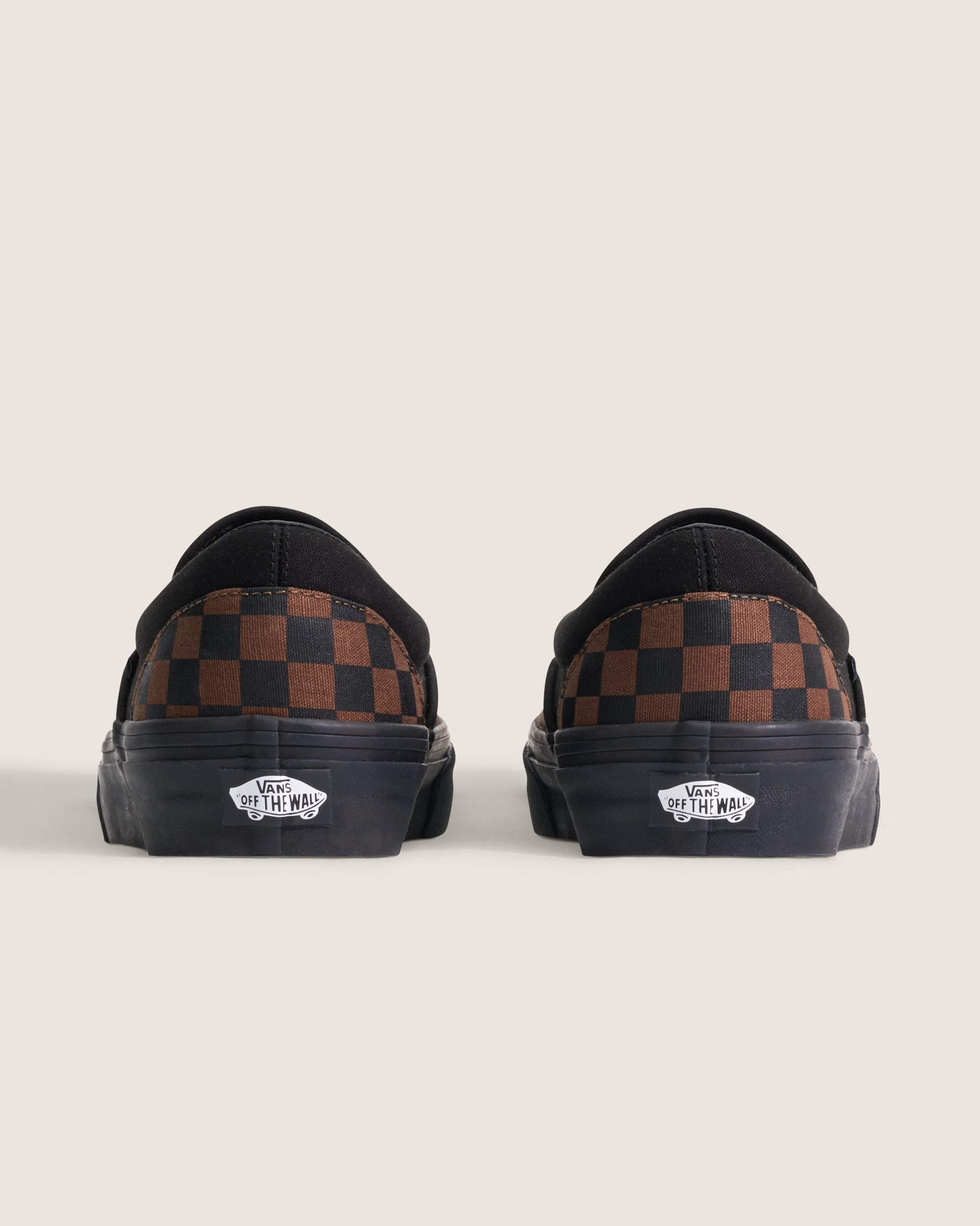 Classic SlipOn VANS Checkerboard Black  Brown ALT3