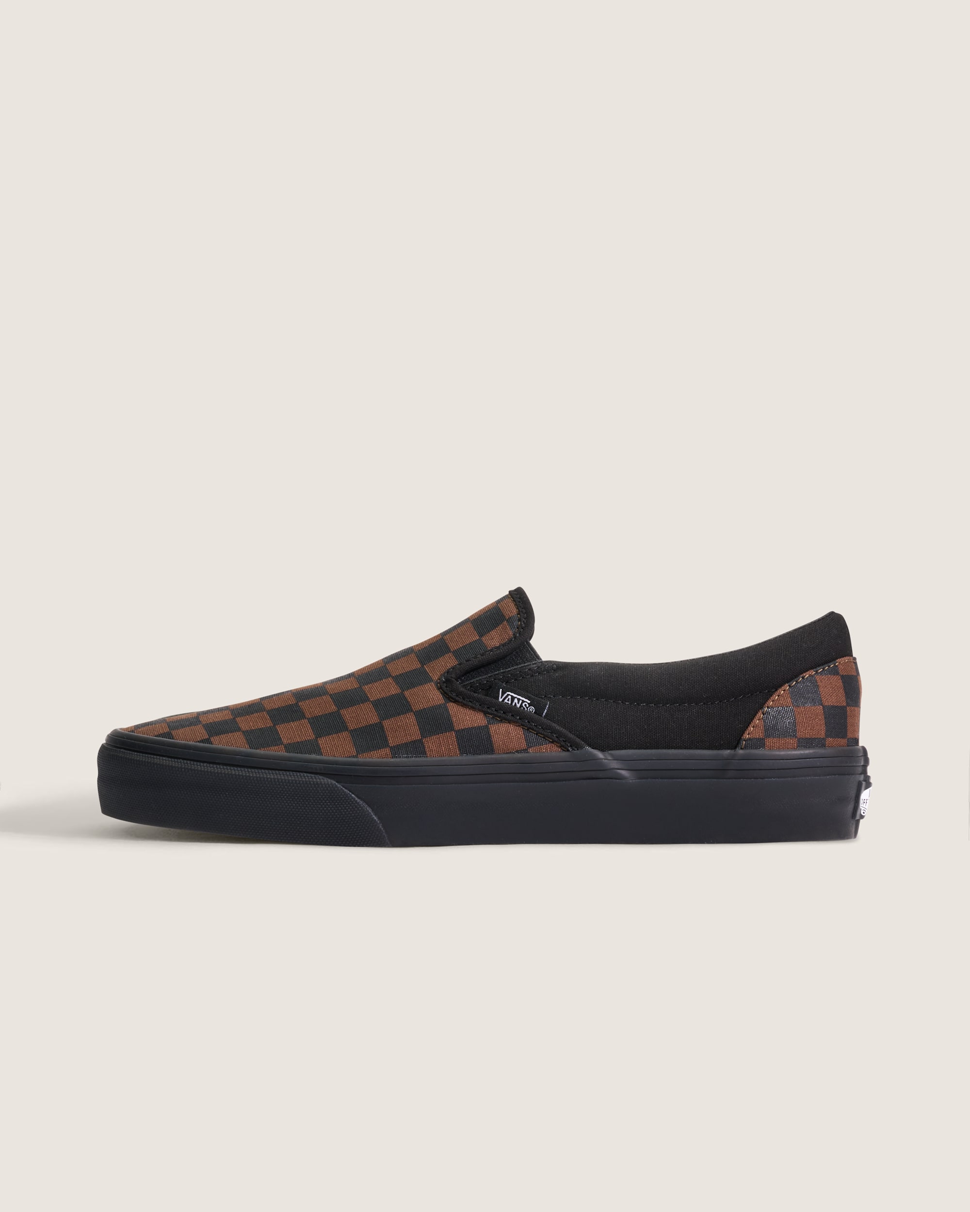 Classic SlipOn VANS Checkerboard Black  Brown HERO
