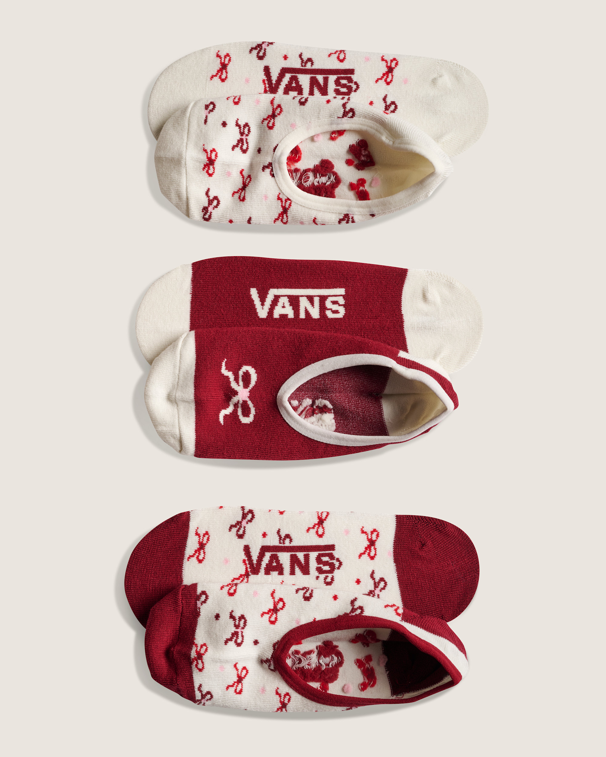 Coquette Canoodle Socks VANS Bordeaux Red HERO