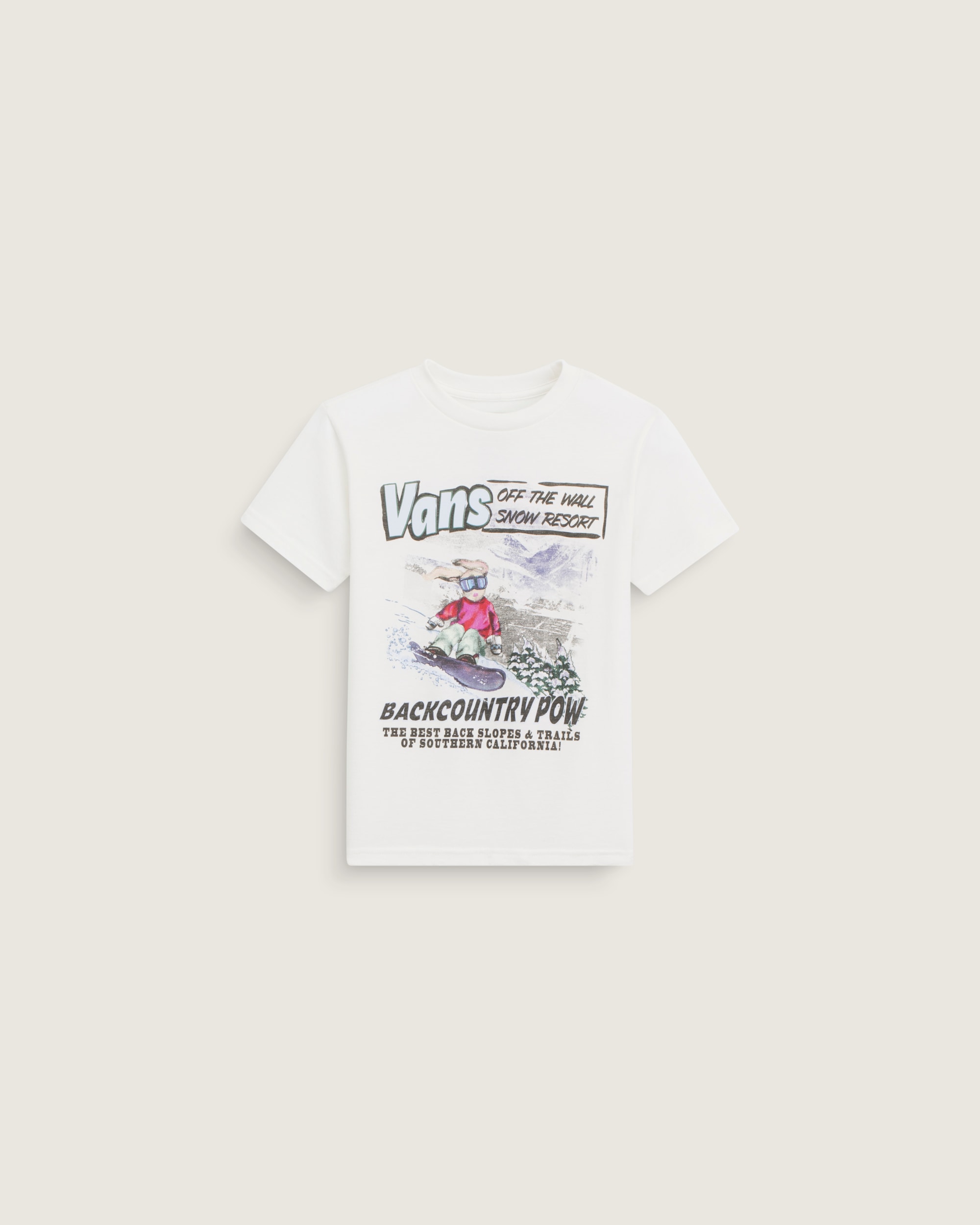Little Kids Slope Bunny Short Sleeve Tee VANS Marshmallow White HERO