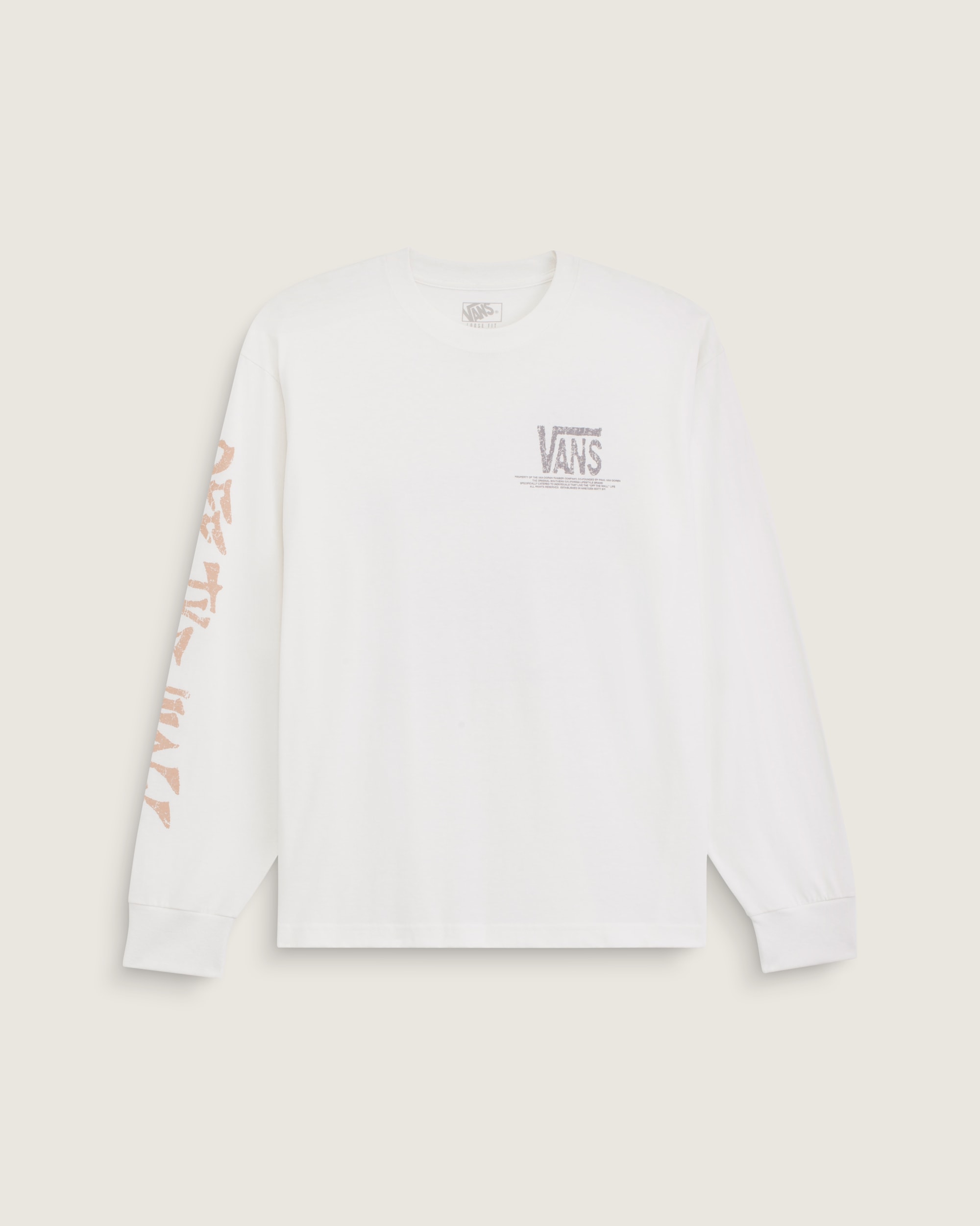 Free Climb Long Sleeve Tee VANS Marshmallow White ALT1