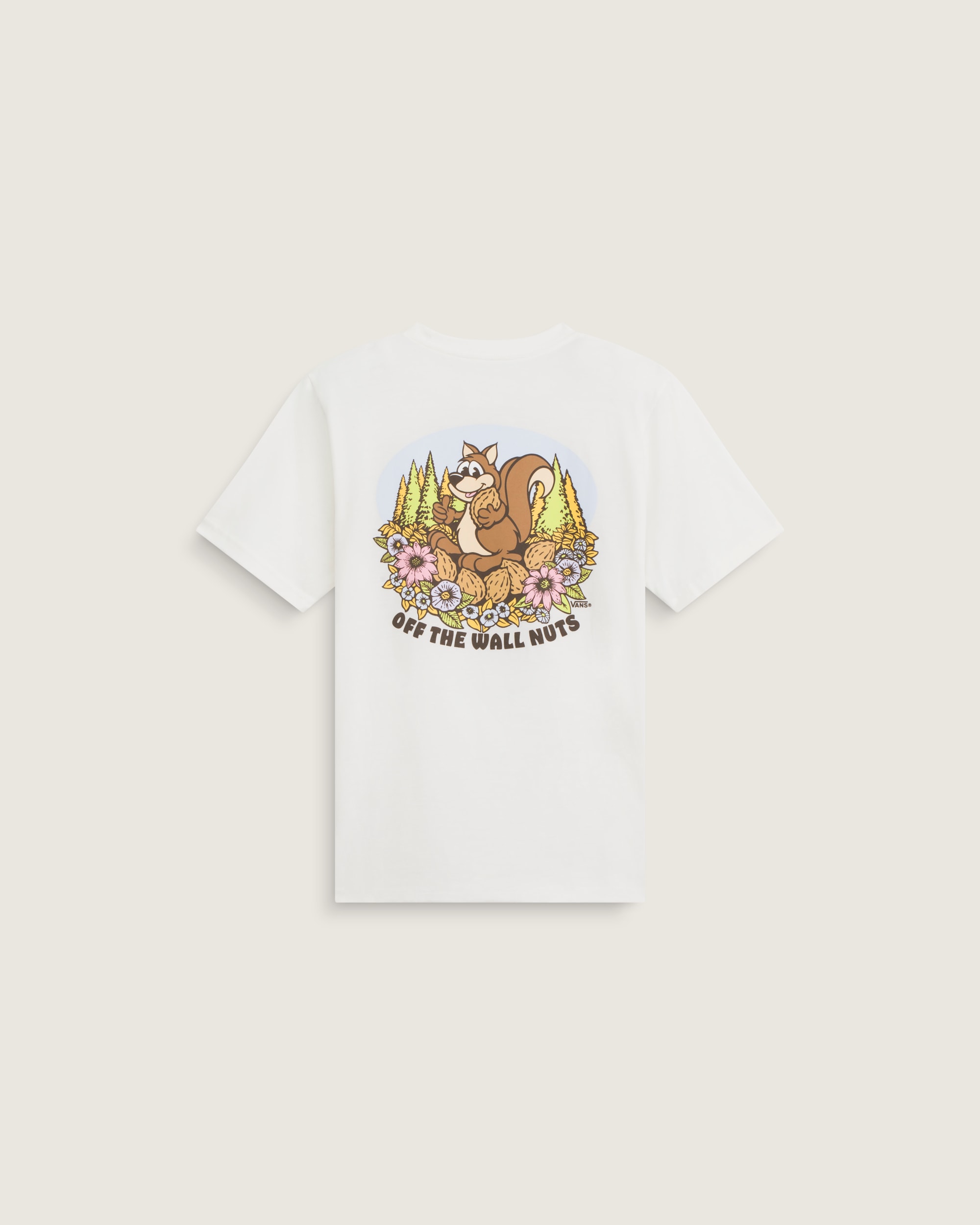 Kids WALL NUTS Short Sleeve Tee VANS Marshmallow White HERO