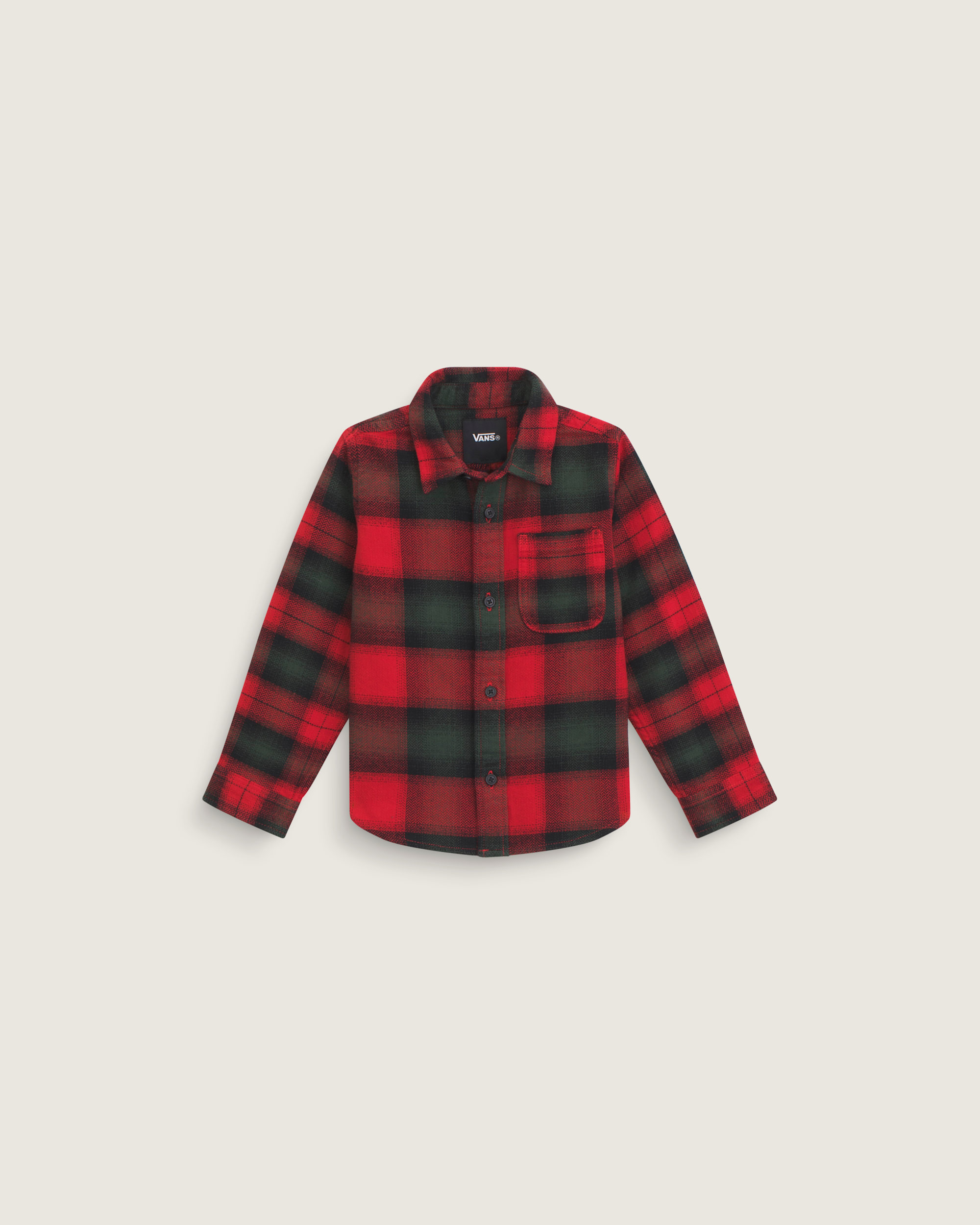 Little Kids Lawson Mixed Plaid Flannel Shirt VANS Racing Red HERO