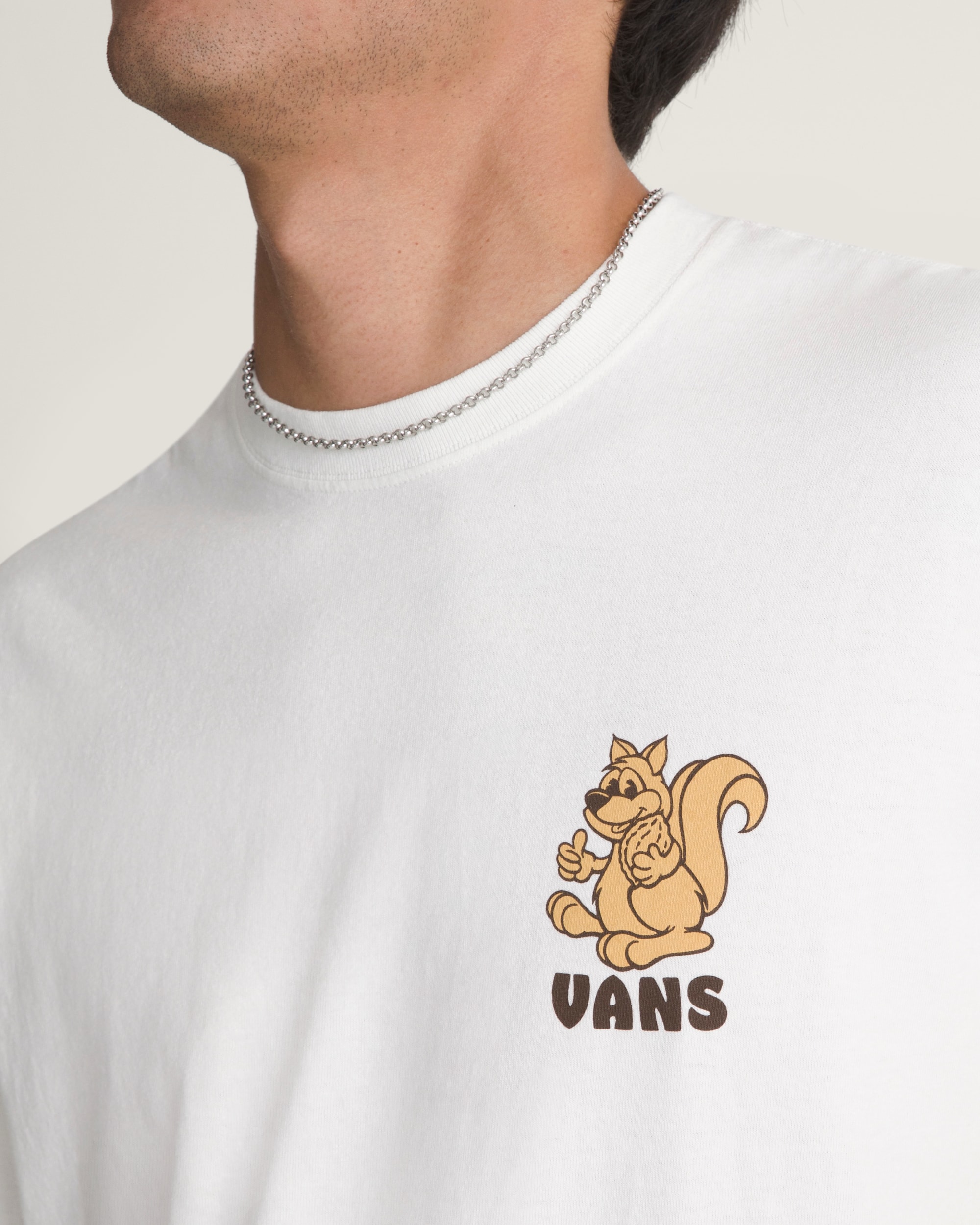 Wall Nuts Short Sleeve Tee VANS Marshmallow White ALT4
