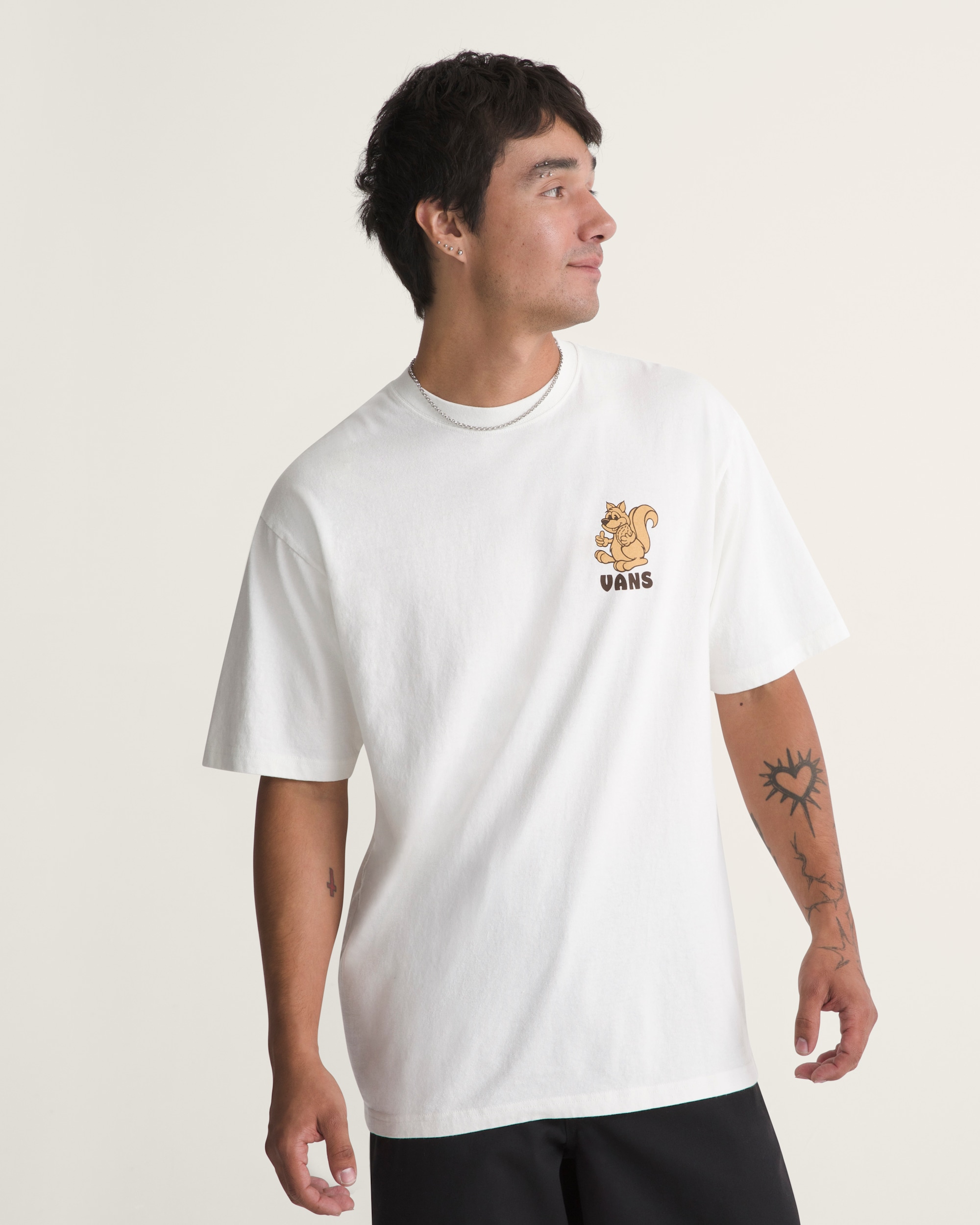 Wall Nuts Short Sleeve Tee VANS Marshmallow White ALT2