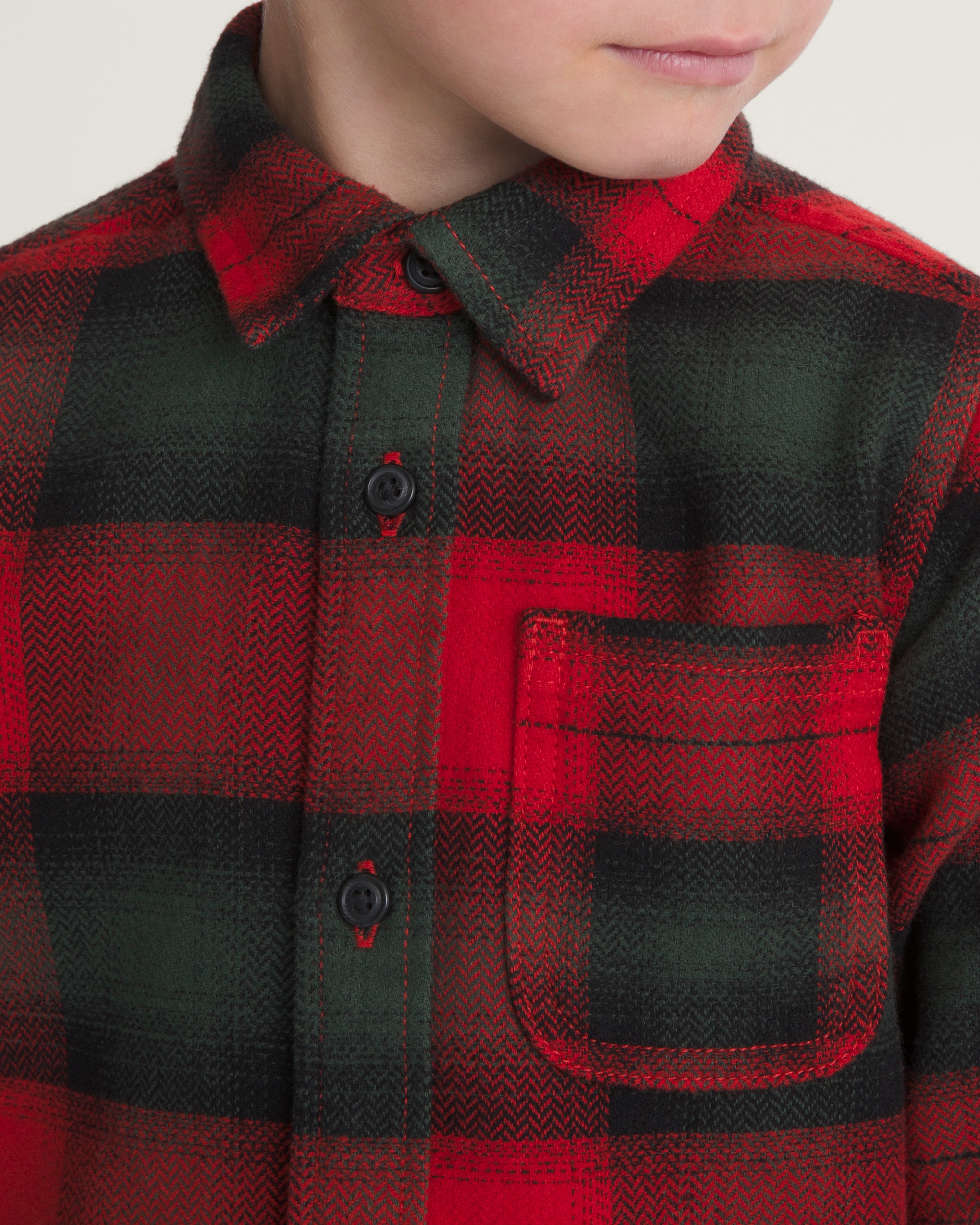 Little Kids Lawson Mixed Plaid Flannel Shirt VANS Racing Red ALT4