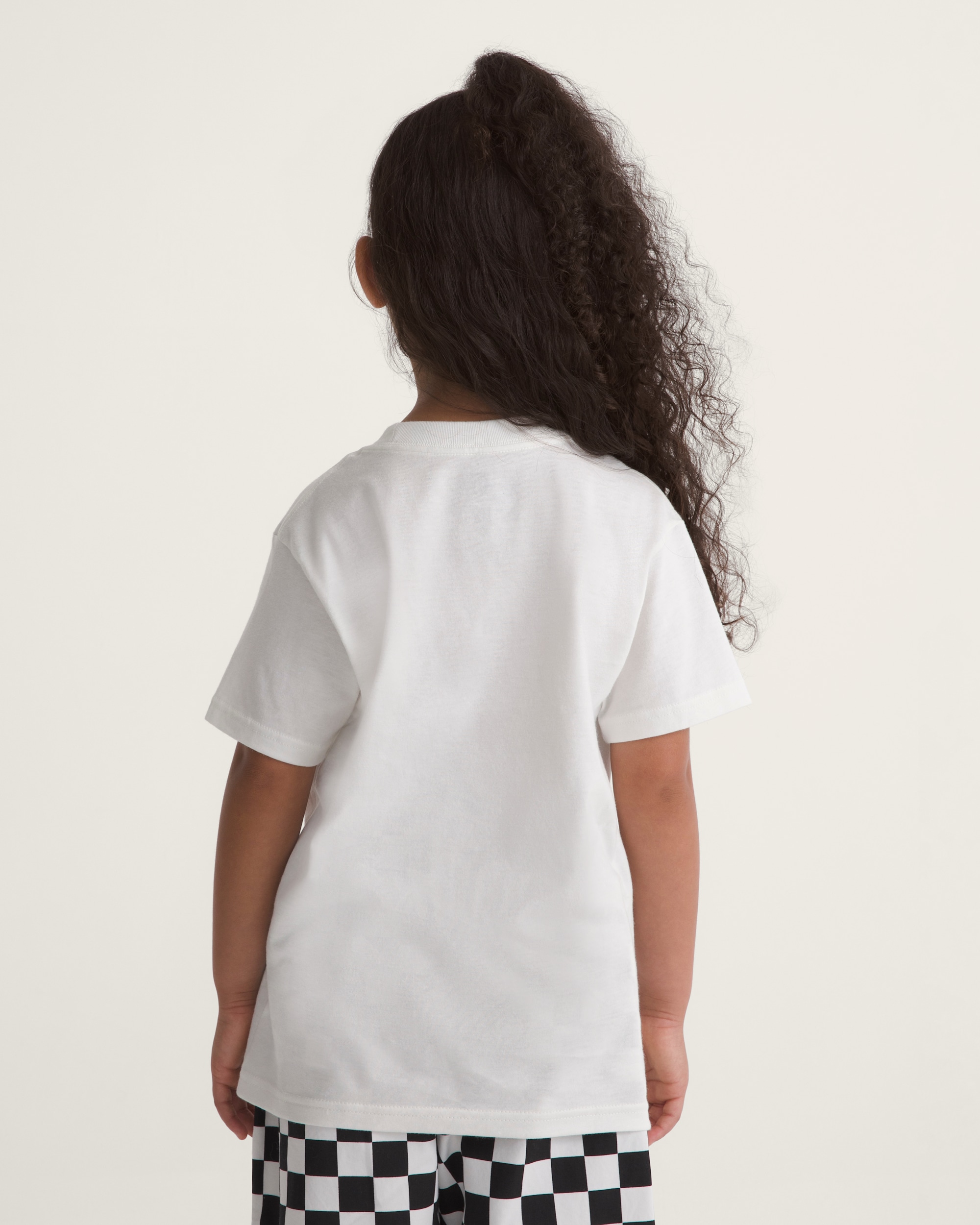Little Kids Slope Bunny Short Sleeve Tee VANS Marshmallow White ALT3