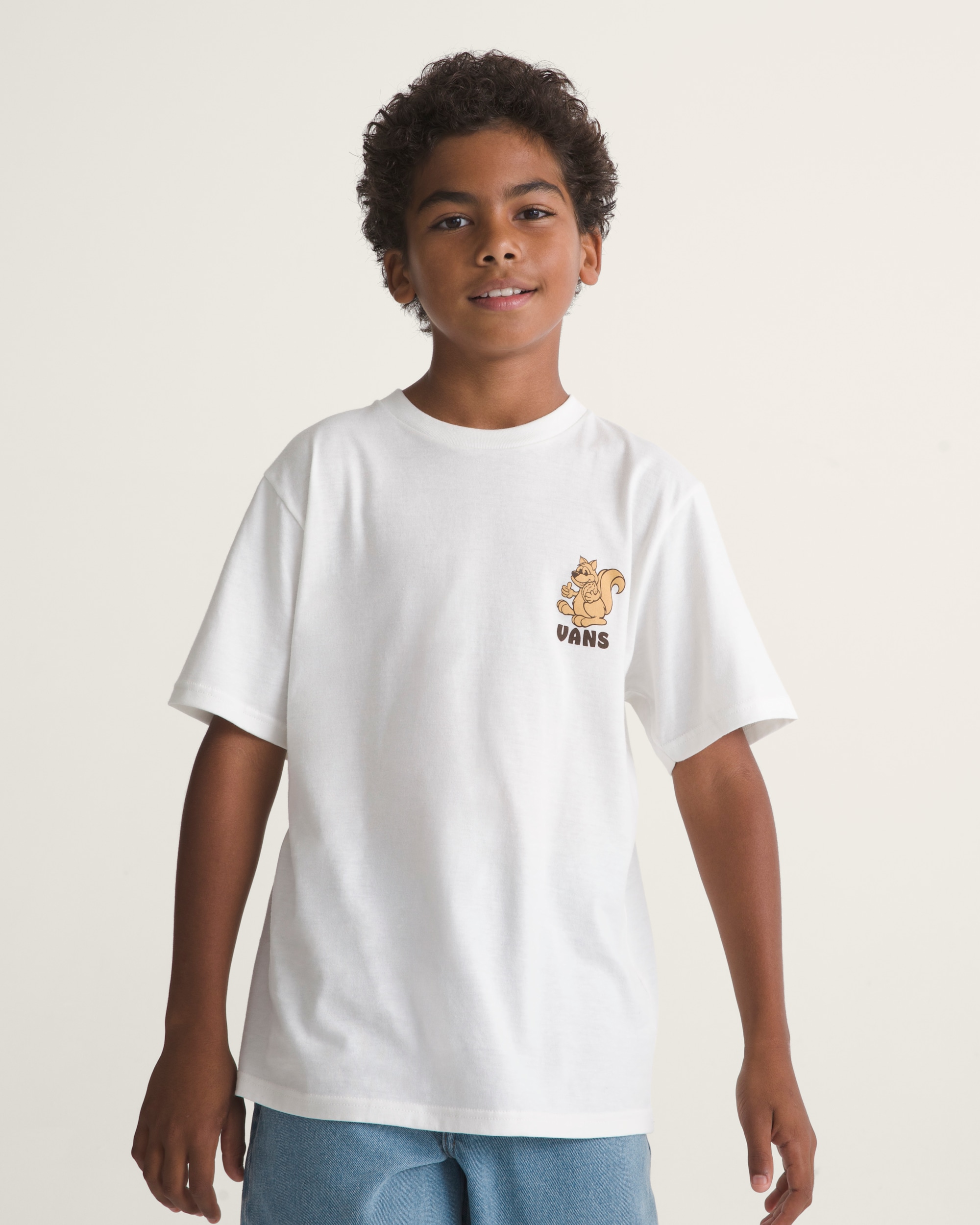 Kids WALL NUTS Short Sleeve Tee VANS Marshmallow White ALT2