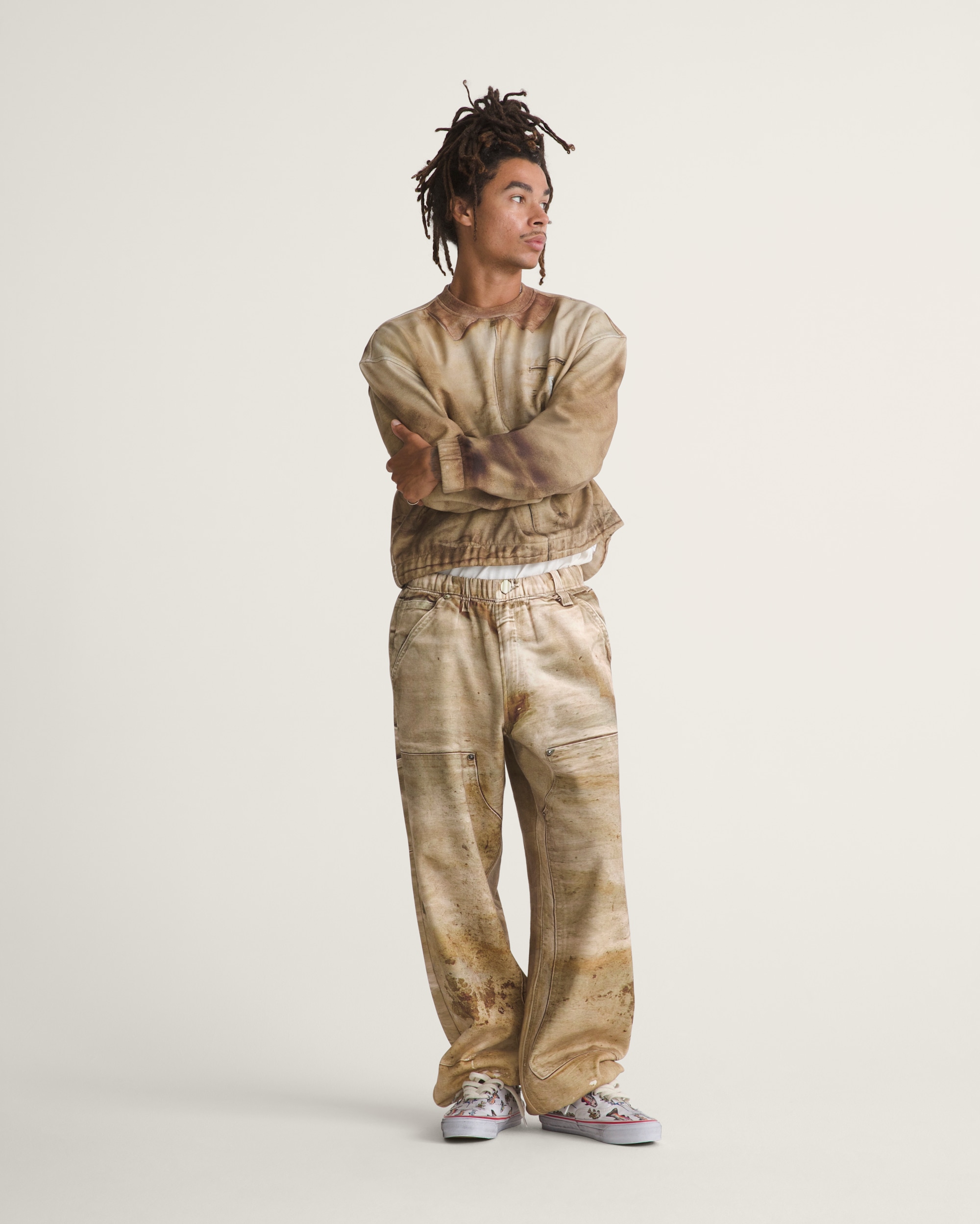 VANSZA Workwear Trompe Loeil Sweatpant VANS VANSZA Brown ALT5
