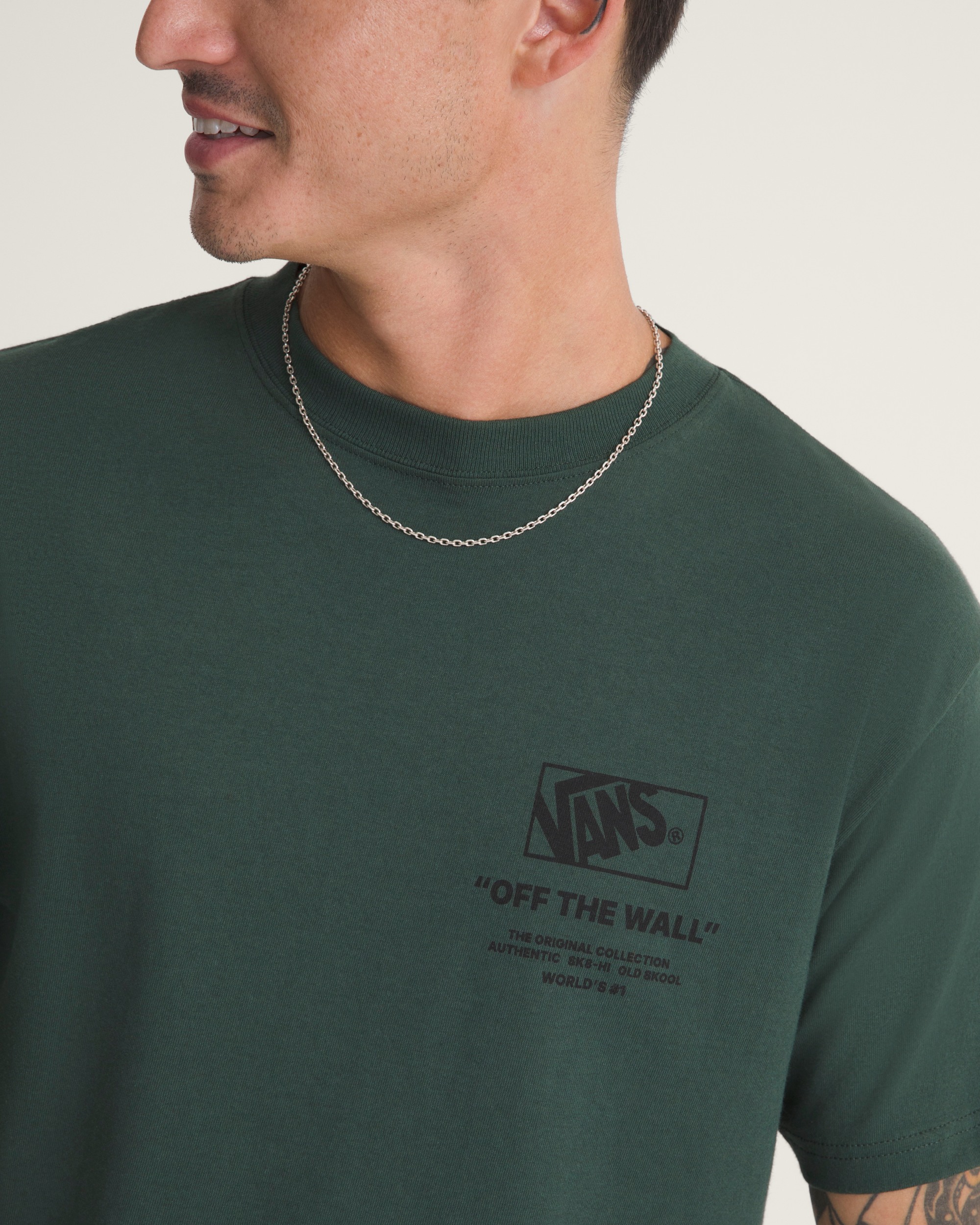 Stacked Hi Short Sleeve Tee VANS Oil Green ALT4