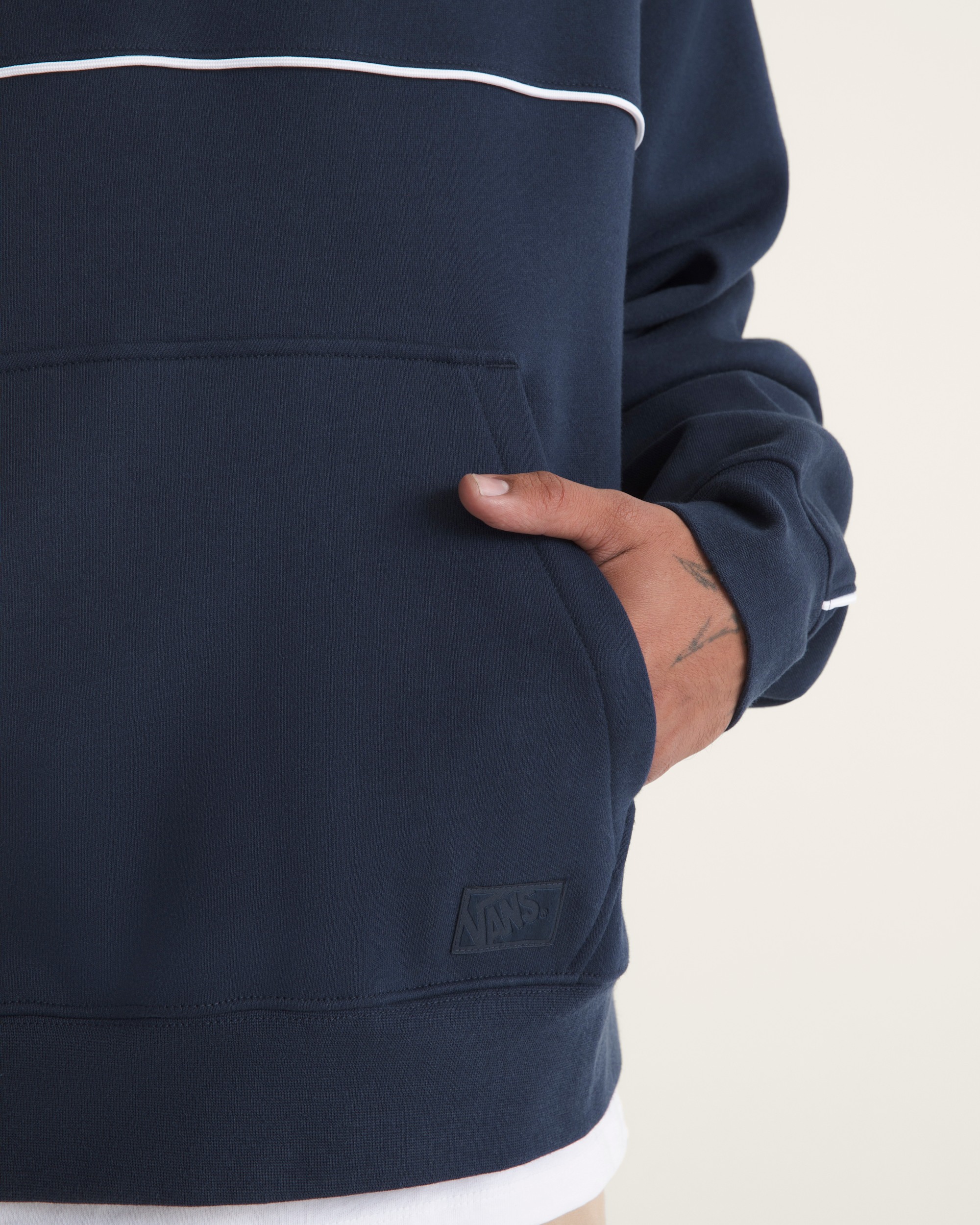 Blocked Qzip Pullover VANS Parisian Night Blue ALT4