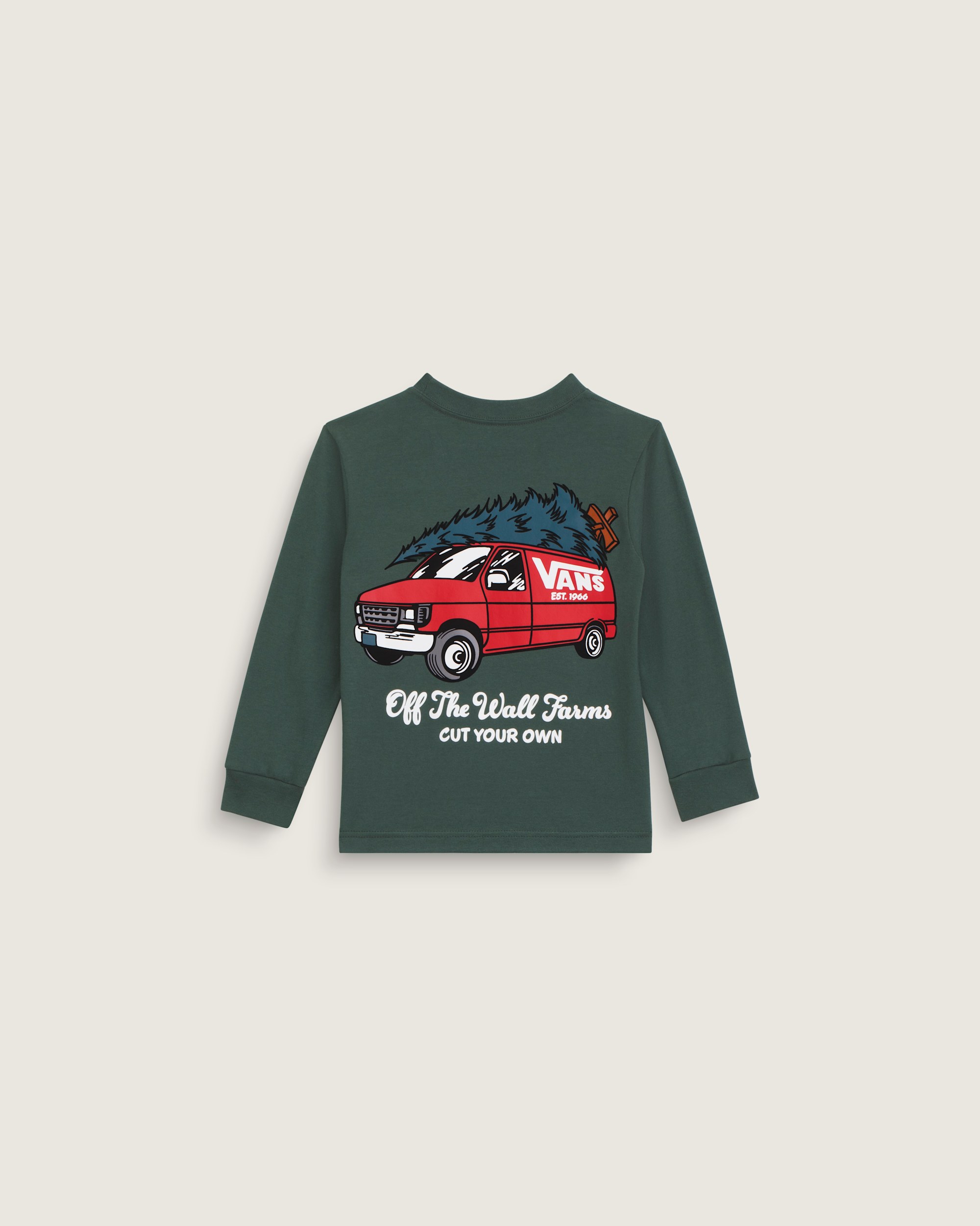 Little Kids Cut Your Own Long Sleeve Tee VANS Oil Green HERO