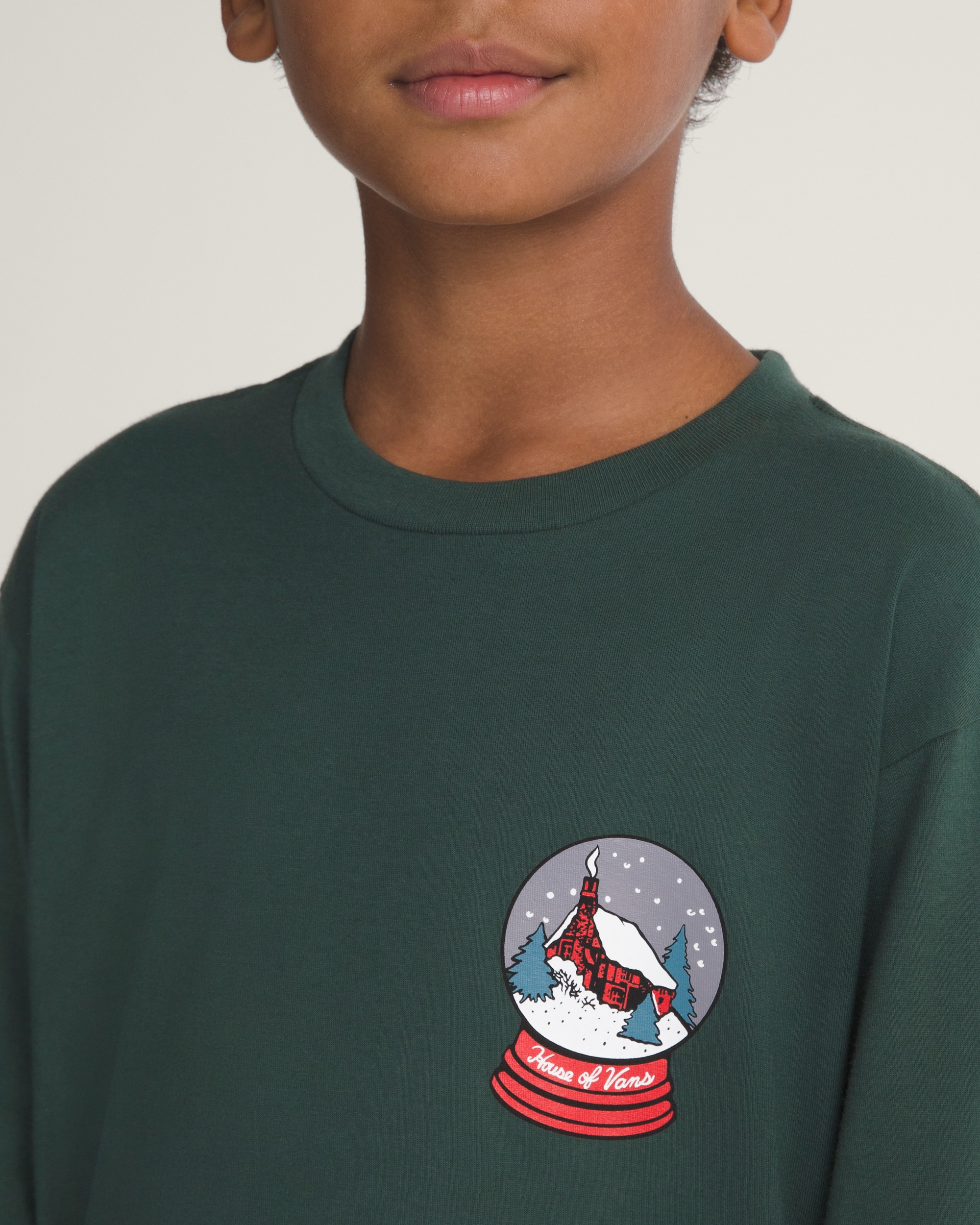 Kids Cut Your Own Long Sleeve Tee VANS Oil Green ALT4