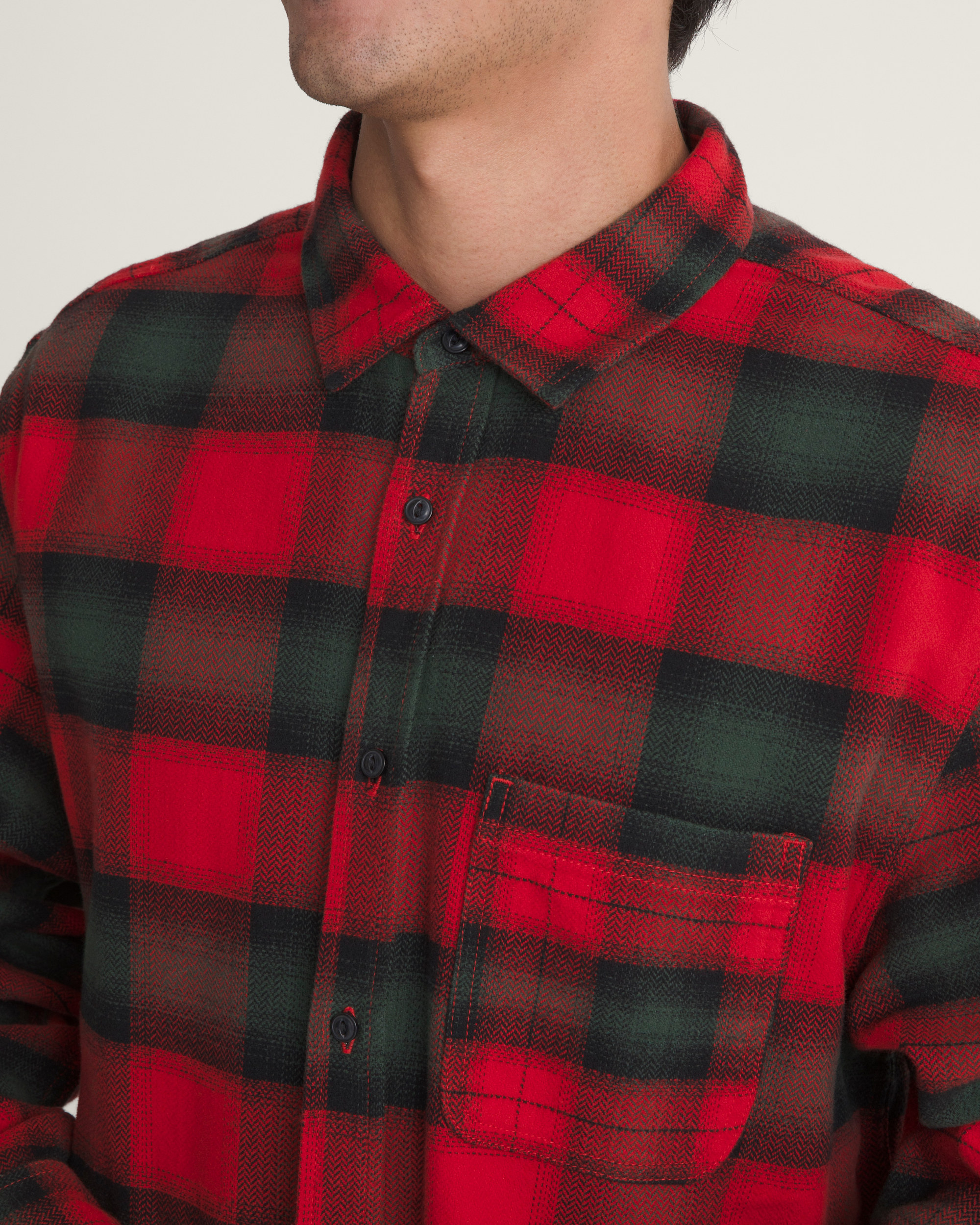 Lawson Mixed Plaid Flannel Shirt VANS Racing Red ALT4