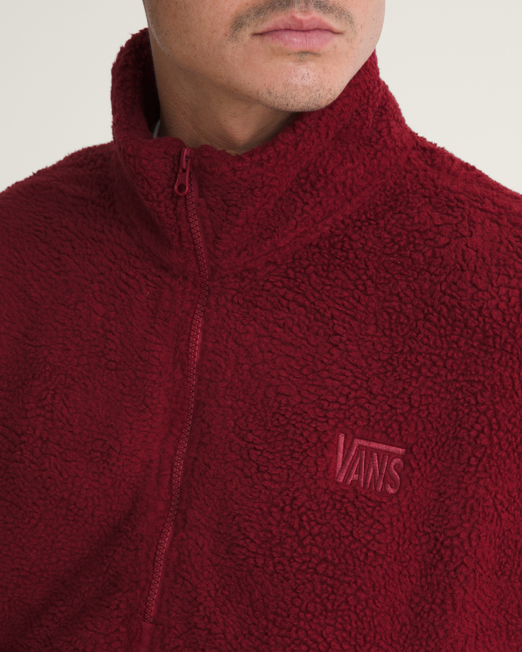 Shepard HalfZip Polar Fleece VANS Bordeaux Red ALT4