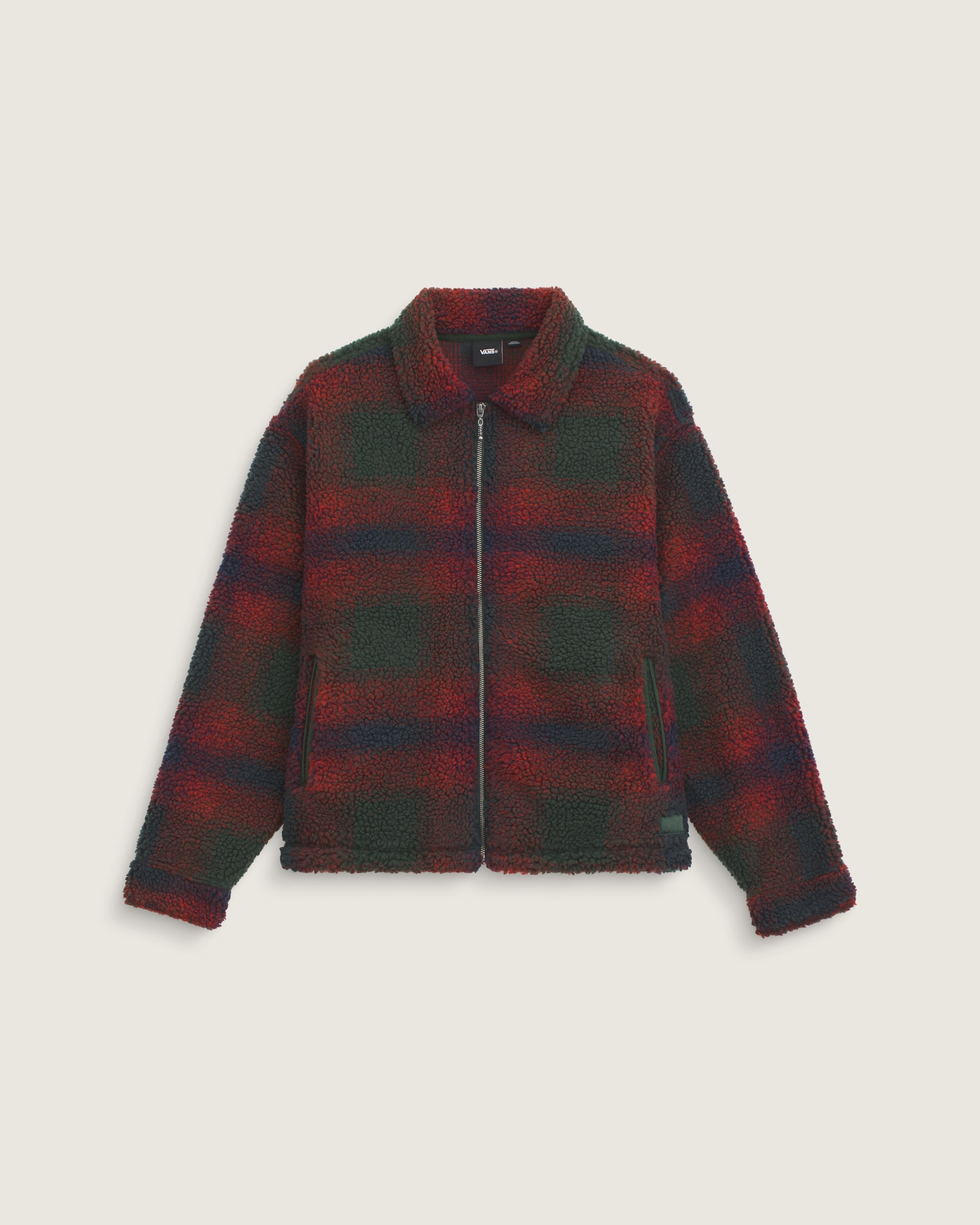 Yukon High Pile Jacquard Jacket VANS Oil Green HERO
