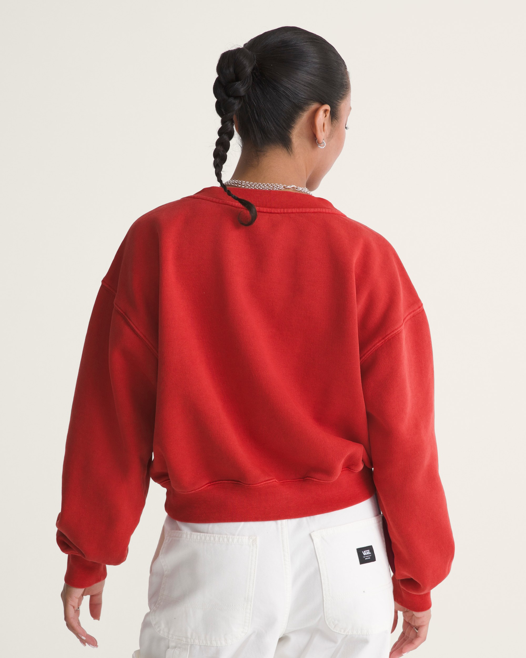 Easy V Sweatshirt VANS Red ALT3