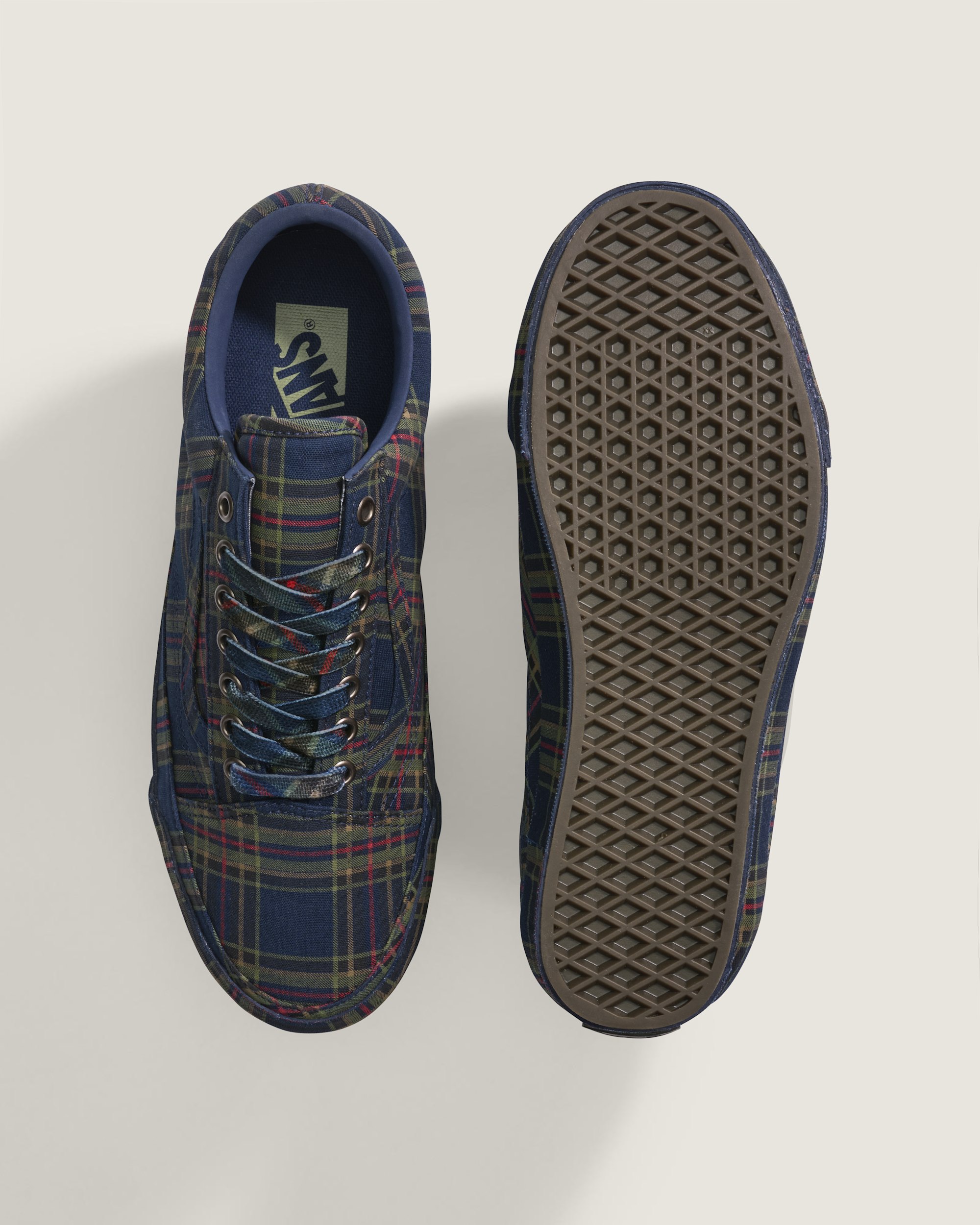 Premium Old Skool Shoe VANS Plaid Navy  Multi ALT2