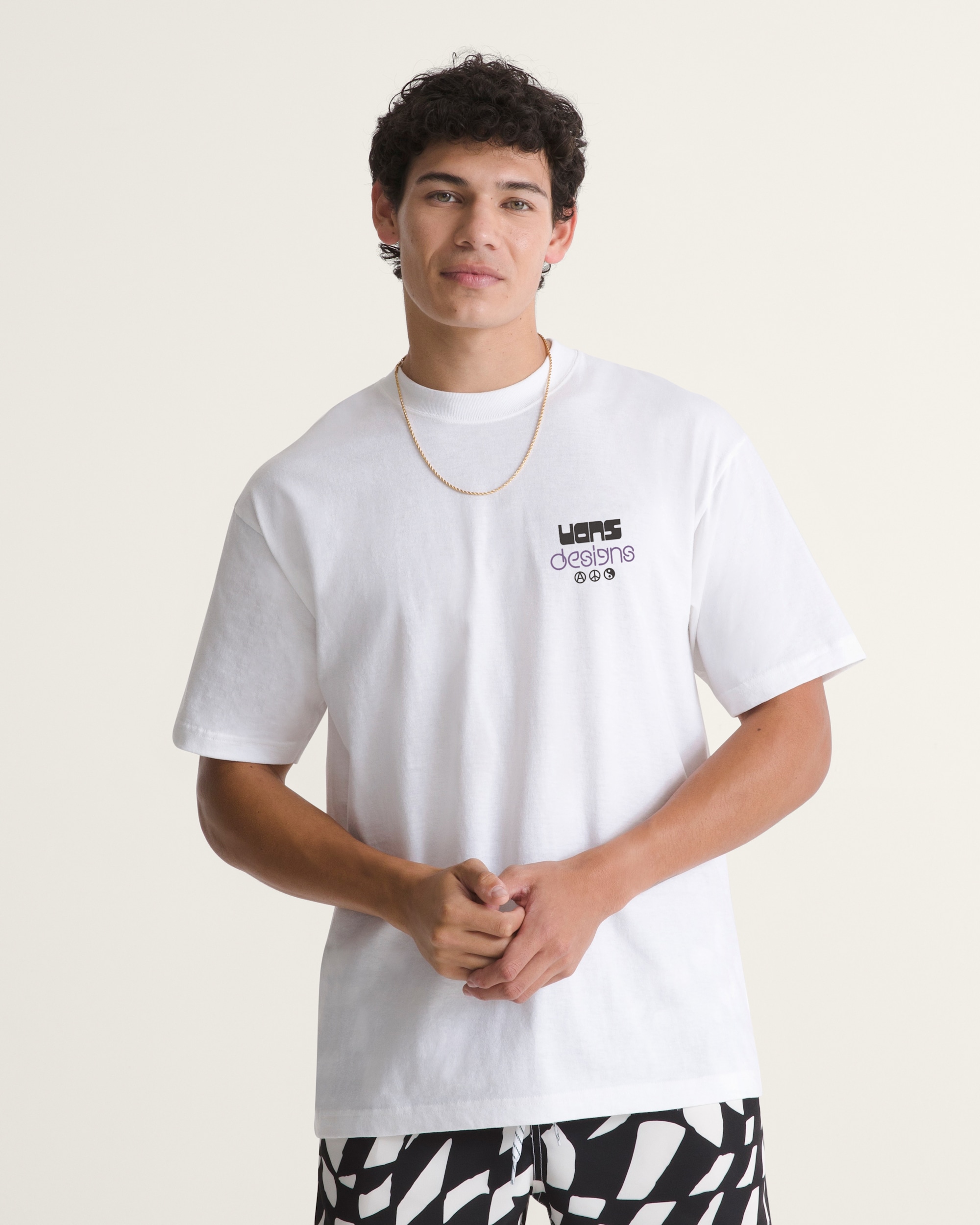 Distorted Reality Short Sleeve Tee VANS White ALT1