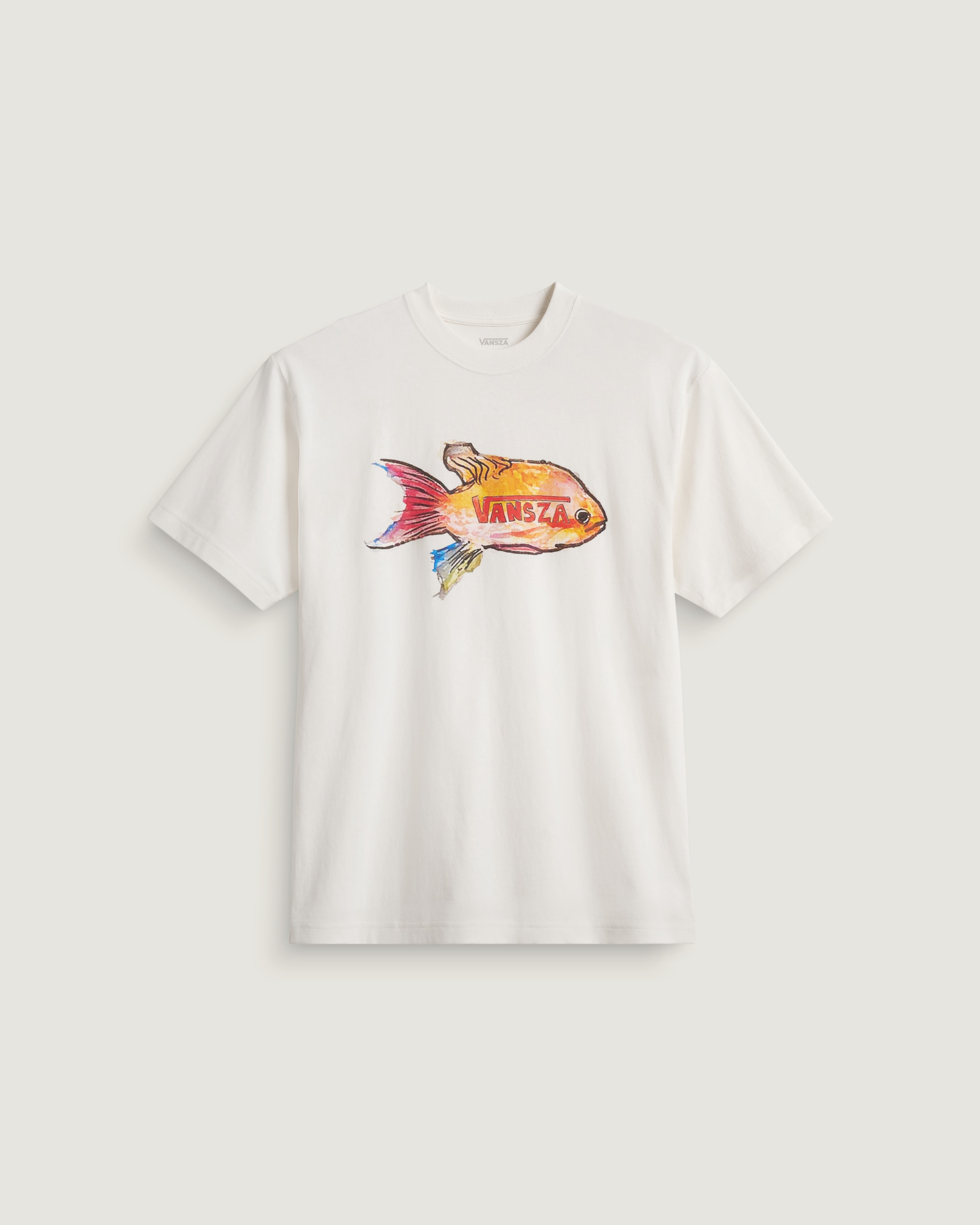 VANSZA Loose Fit Short Sleeve Tee VANS VANSZA Marshmallow White HERO