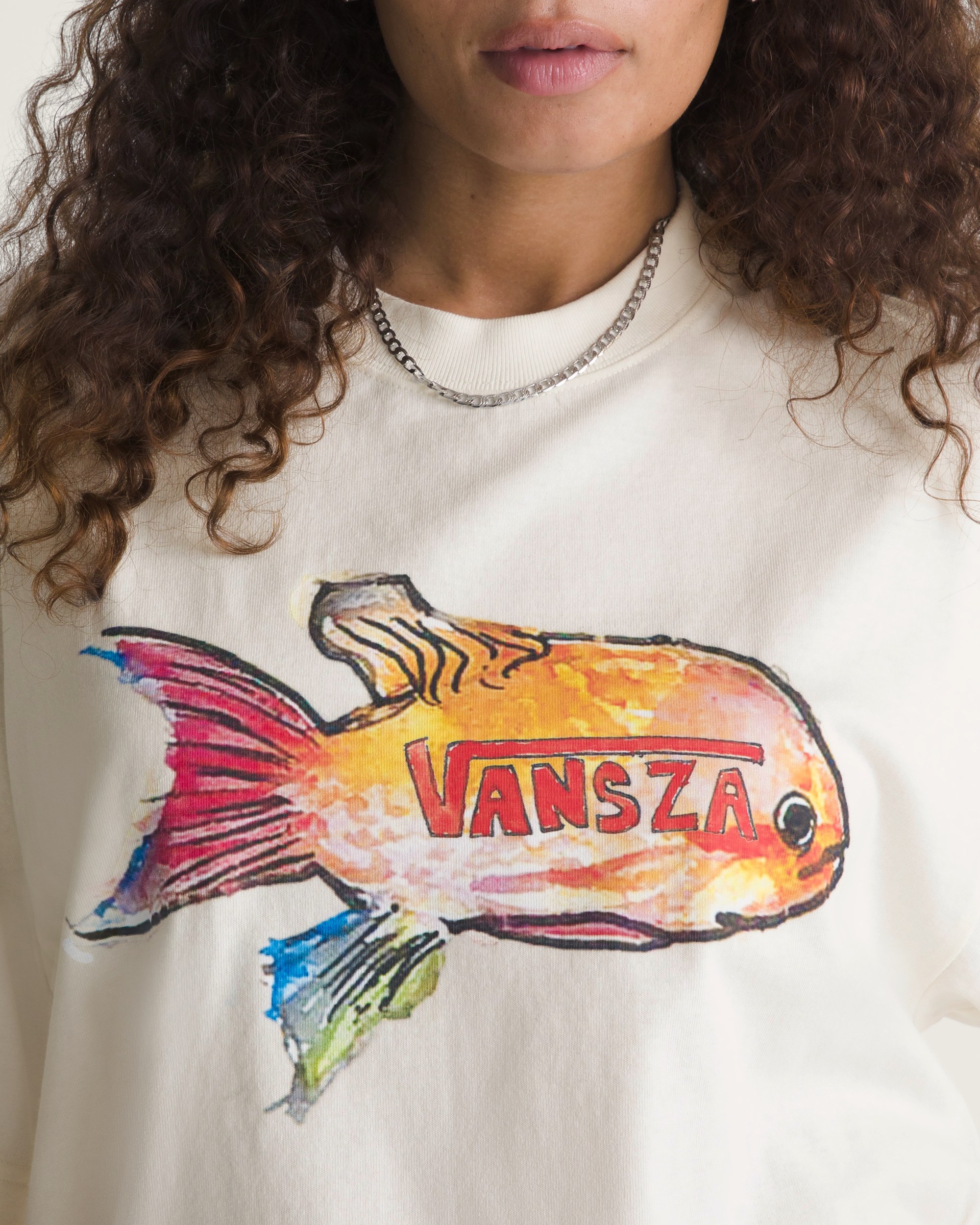 VANSZA Loose Fit Short Sleeve Tee VANS VANSZA Marshmallow White ALT6