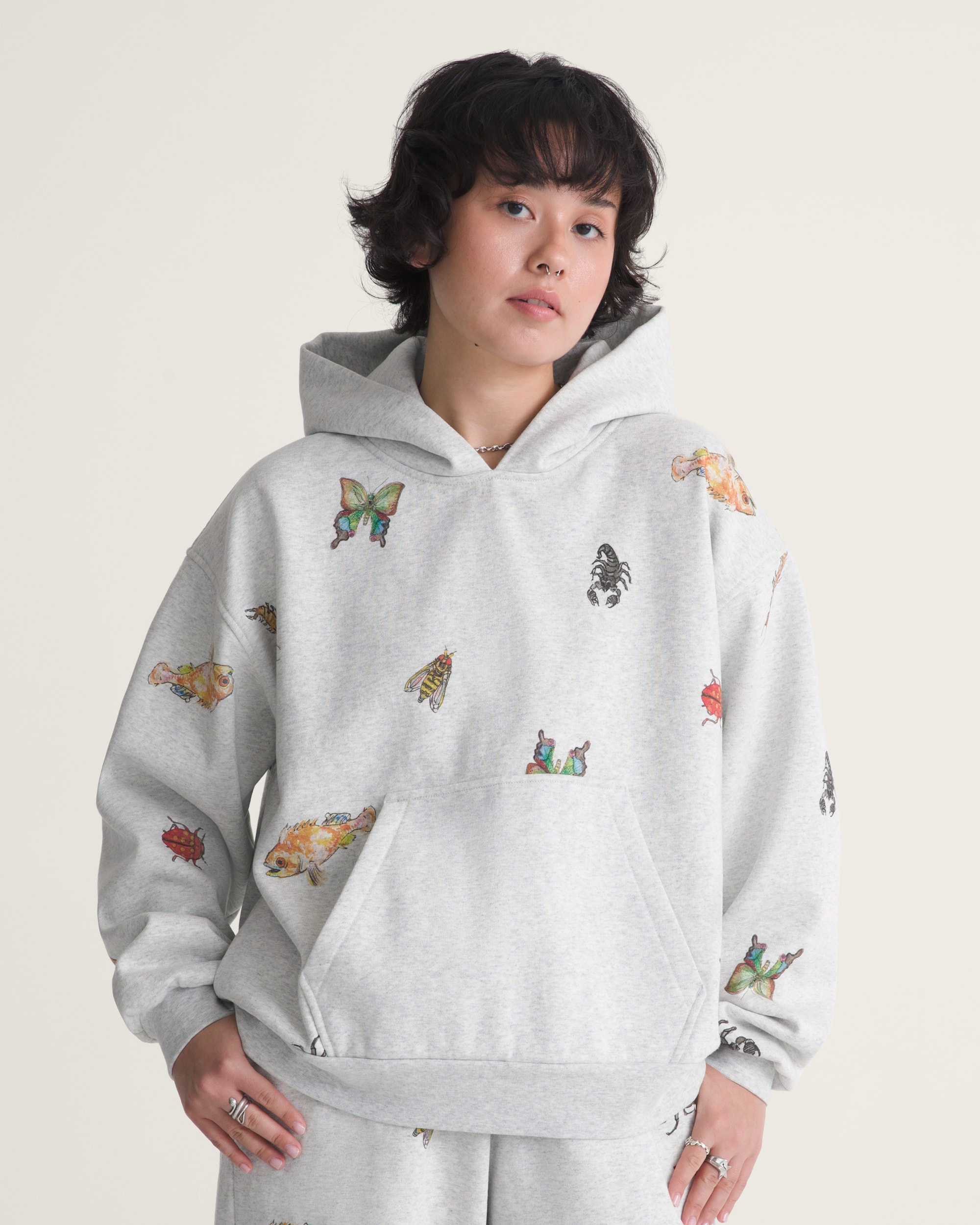 VANSZA Bug Out Hoodie VANS VANSZA Heather Grey ALT3