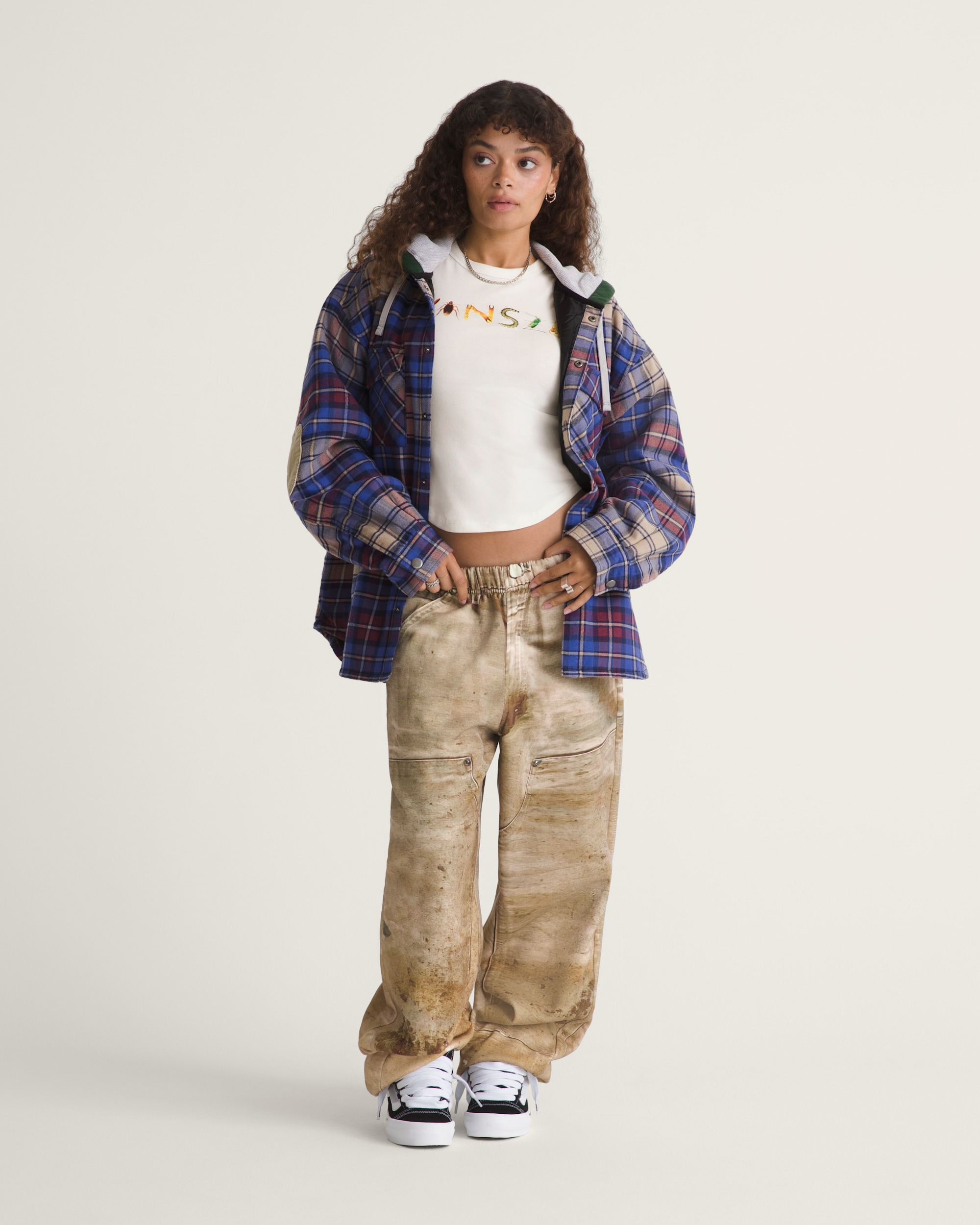 VANSZA Flannel Hoodie VANS VANSZA Deep Indigo Blue ALT6