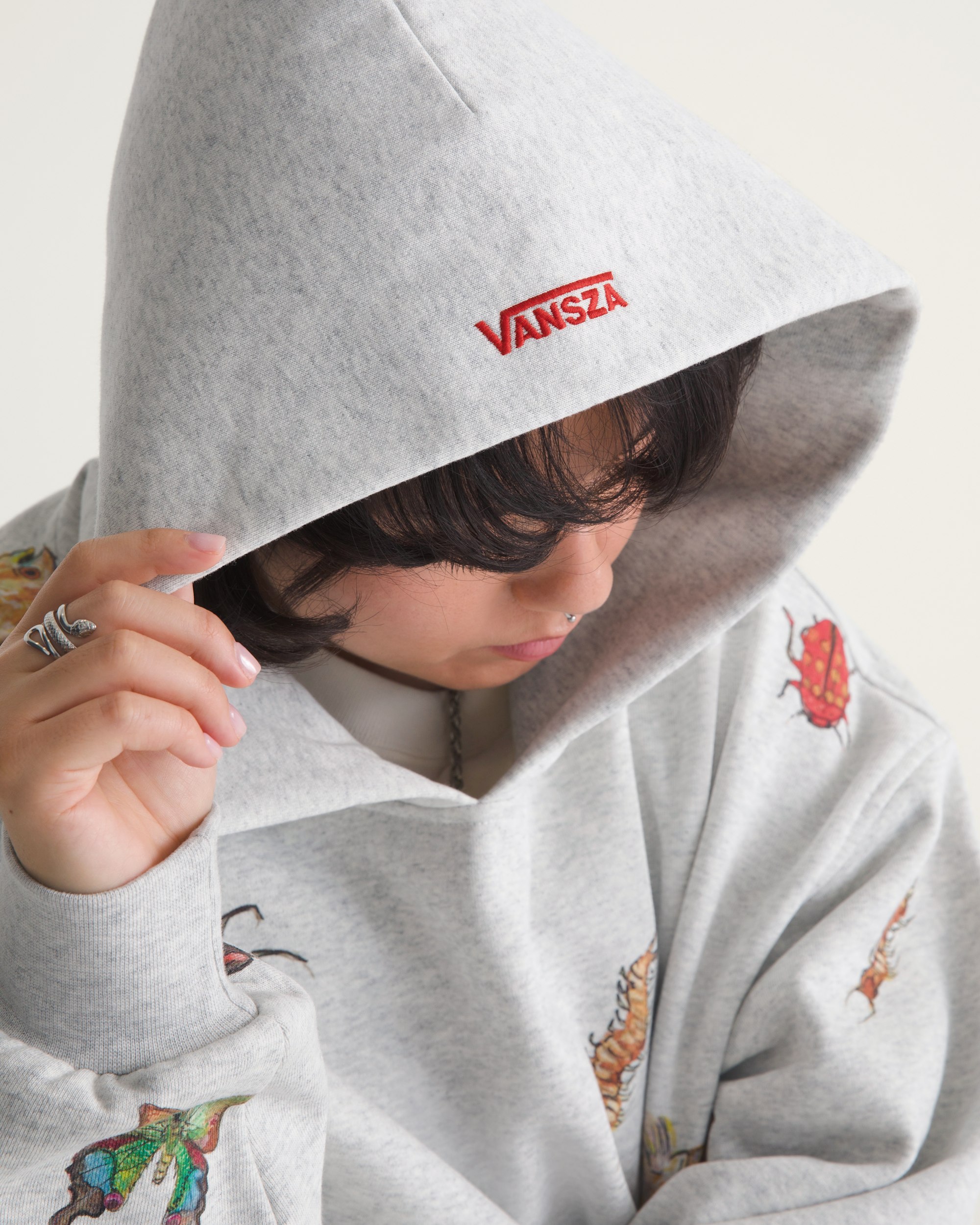 VANSZA Bug Out Hoodie VANS VANSZA Heather Grey ALT8