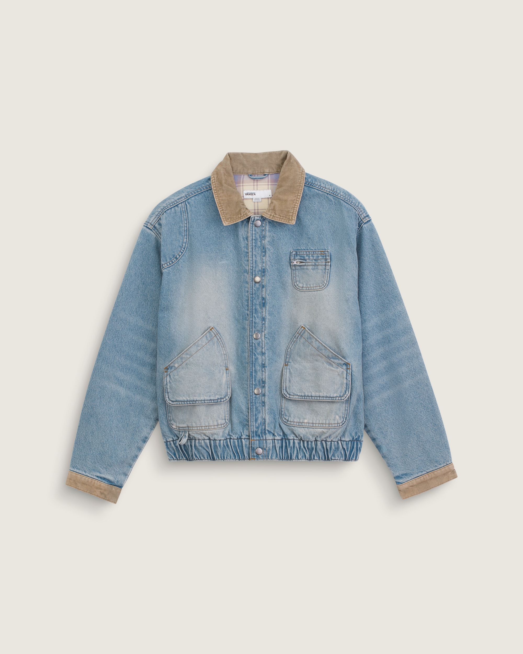 VANSZA Denim Hunting Jacket VANS VANSZA Light Stonewash Blue HERO