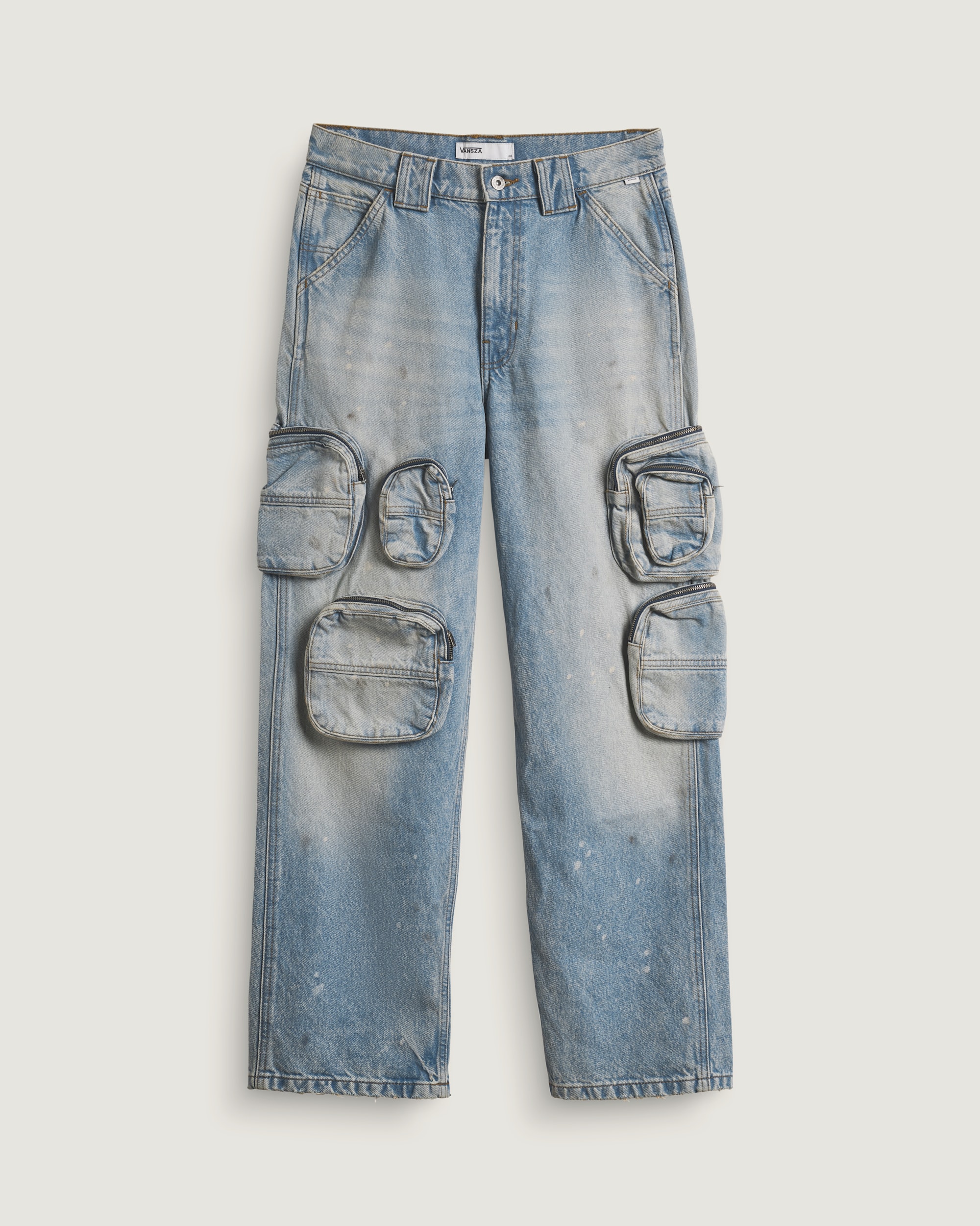 VANSZA MultiPocket Denim Pant VANS VANSZA Light Stonewash Blue ALT1