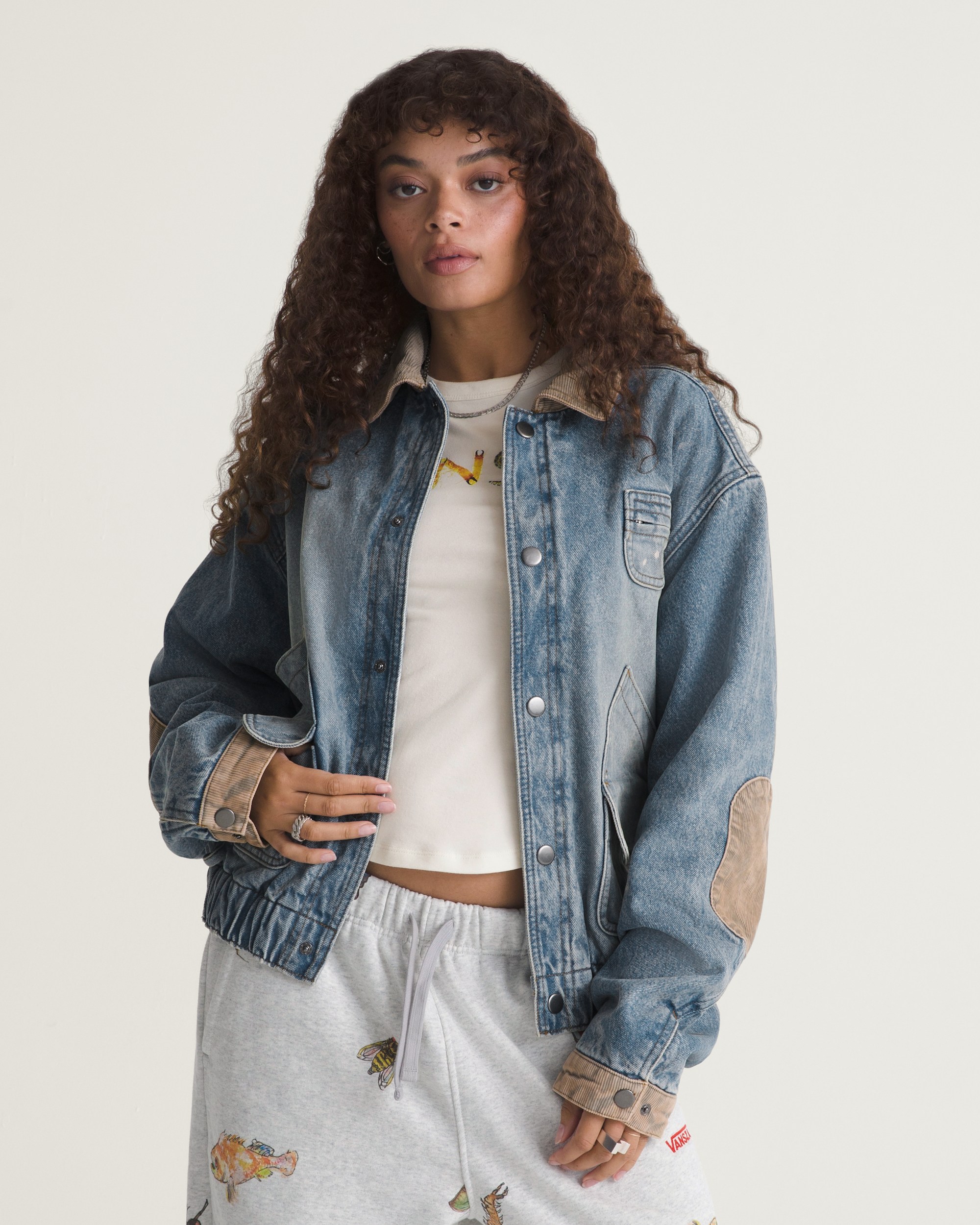VANSZA Denim Hunting Jacket VANS VANSZA Light Stonewash Blue ALT2