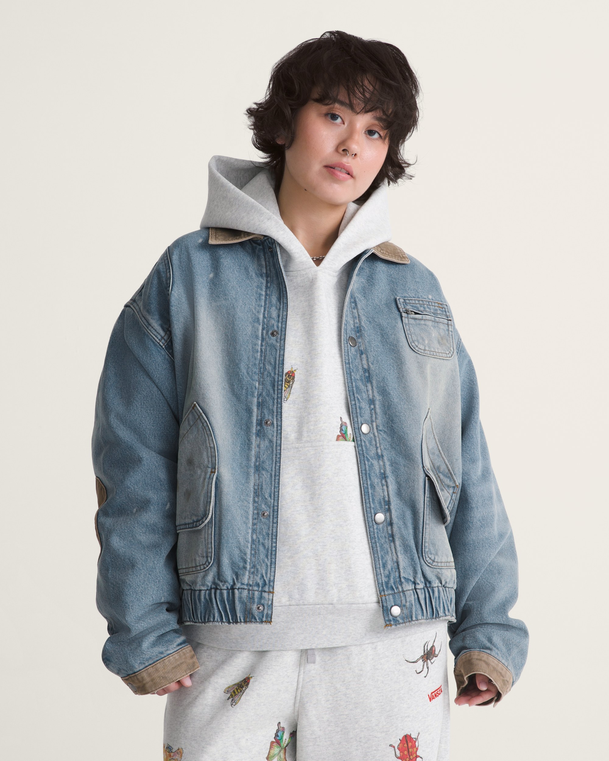 VANSZA Denim Hunting Jacket VANS VANSZA Light Stonewash Blue ALT3