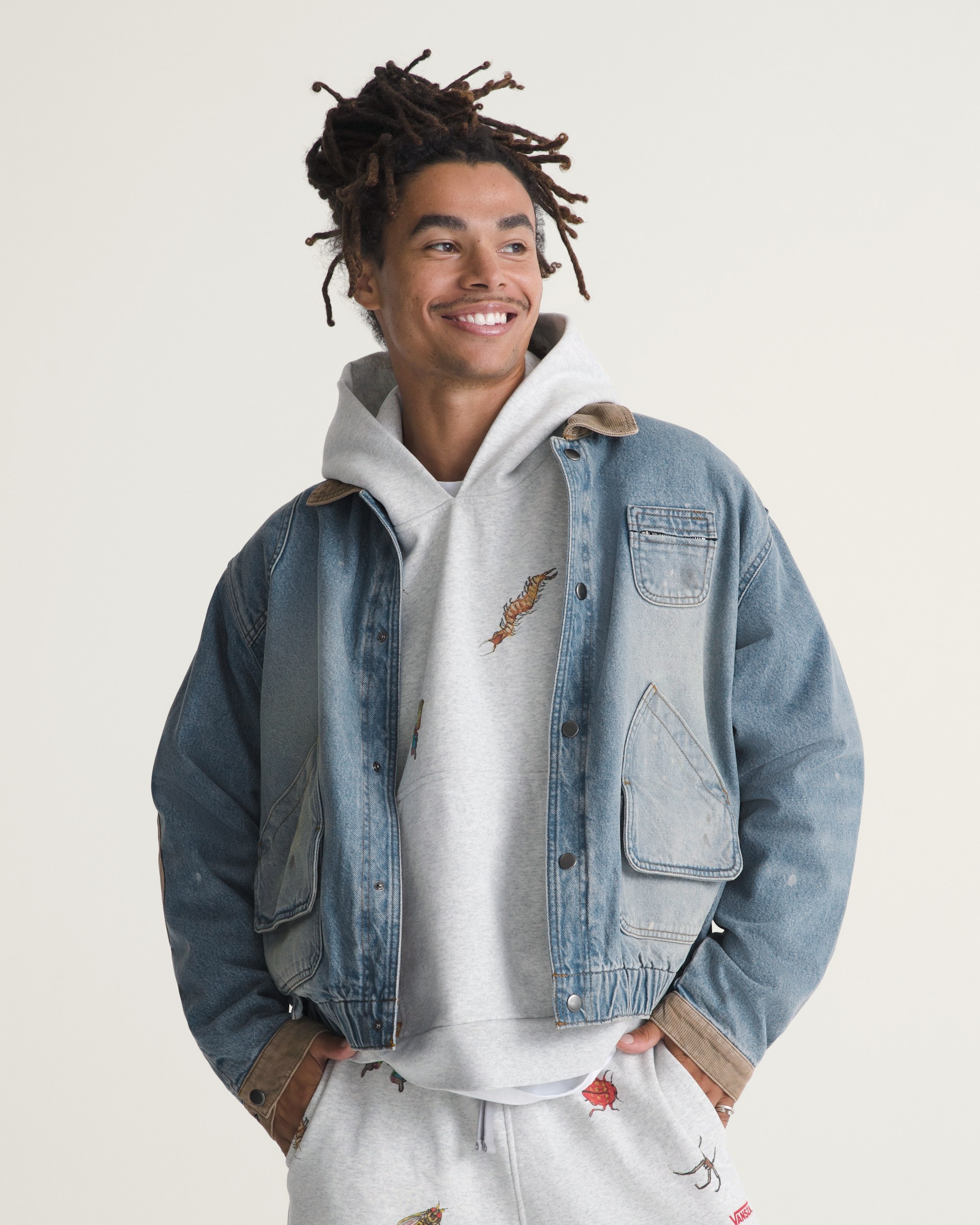 VANSZA Denim Hunting Jacket VANS VANSZA Light Stonewash Blue ALT4