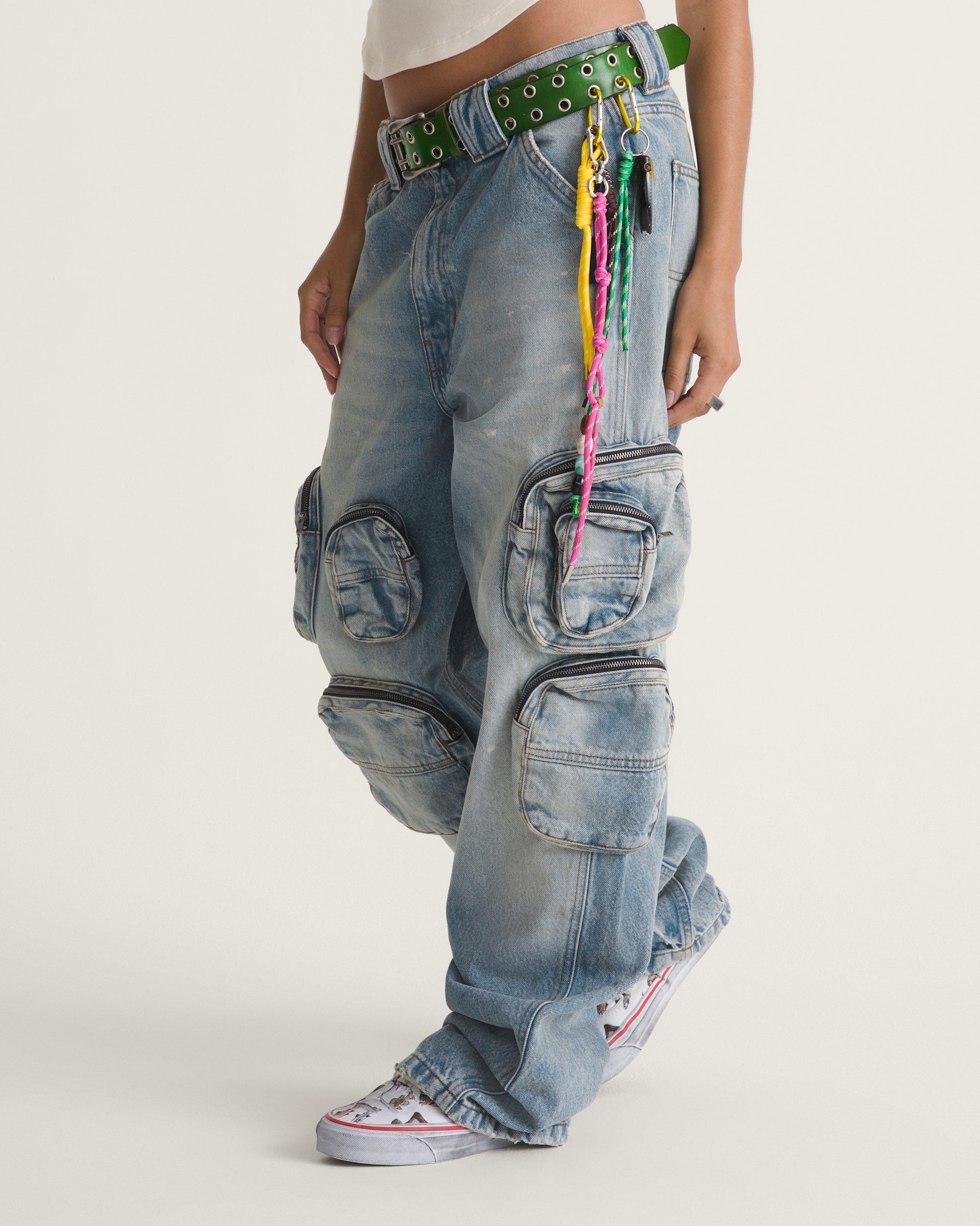 VANSZA MultiPocket Denim Pant VANS VANSZA Light Stonewash Blue ALT7