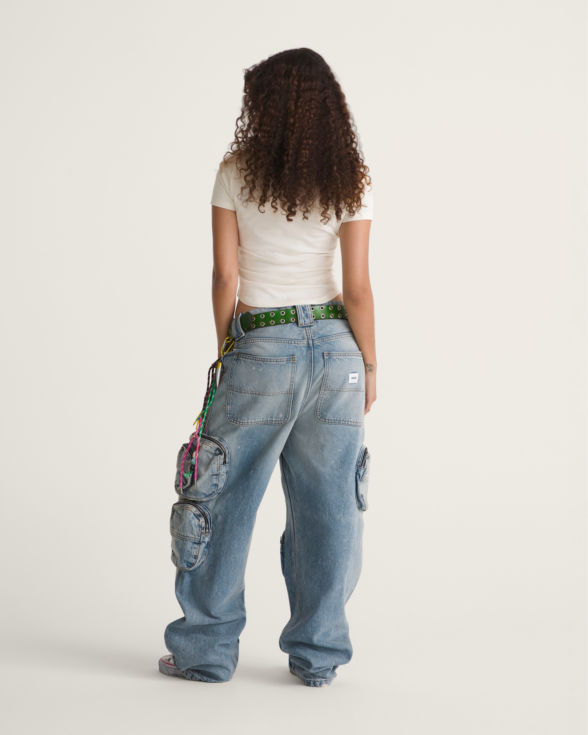 VANSZA MultiPocket Denim Pant VANS VANSZA Light Stonewash Blue ALT6