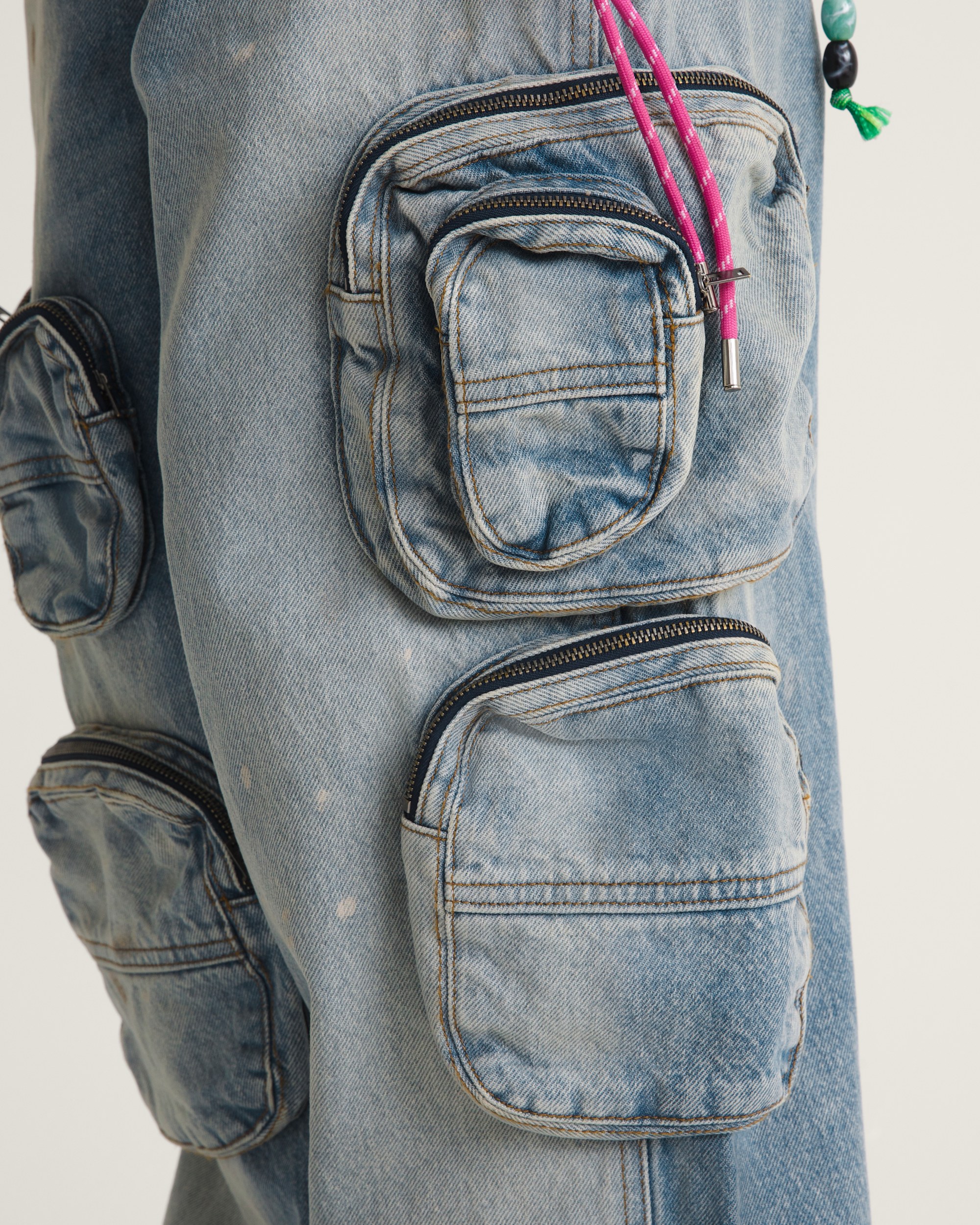 VANSZA MultiPocket Denim Pant VANS VANSZA Light Stonewash Blue ALT9