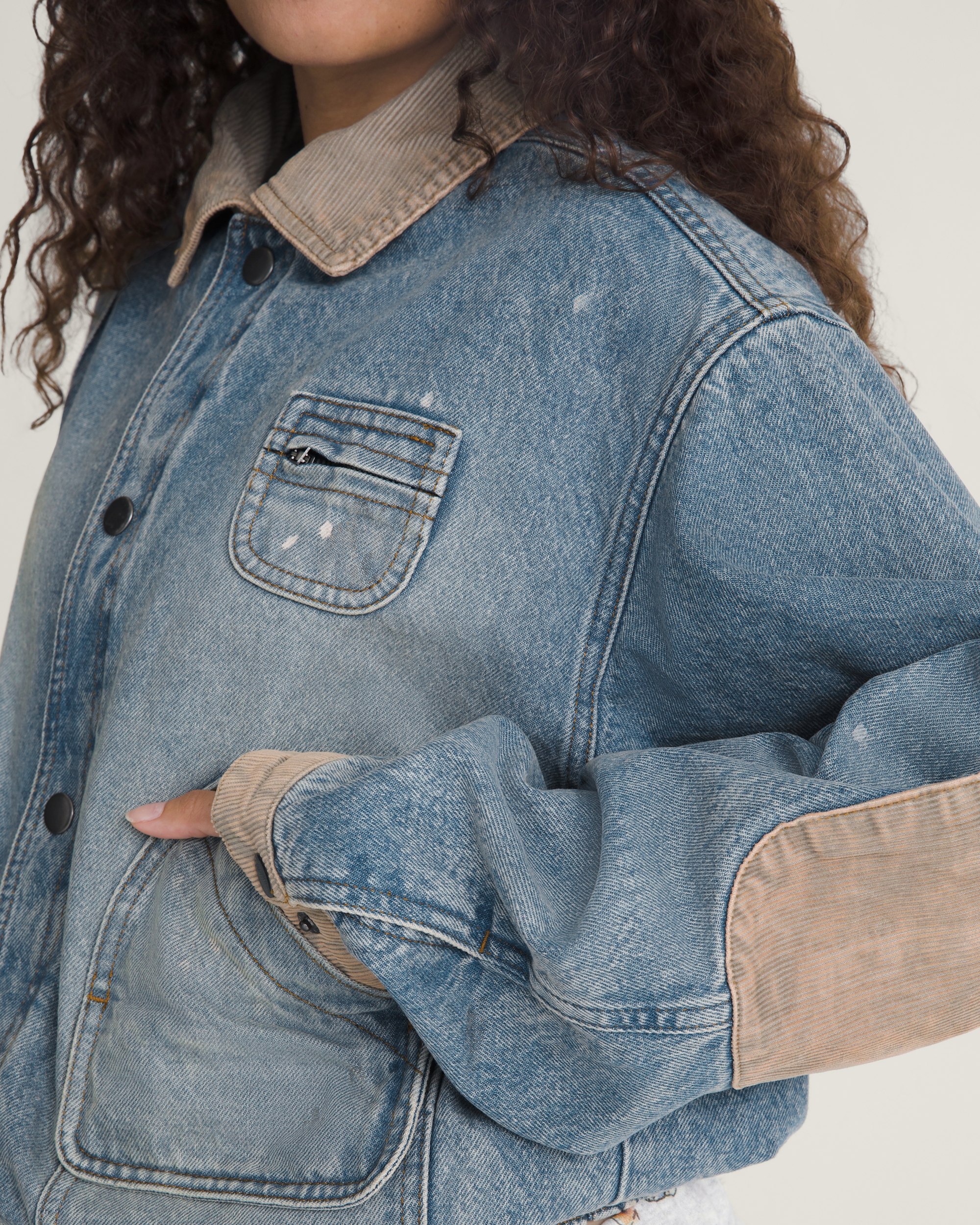 VANSZA Denim Hunting Jacket VANS VANSZA Light Stonewash Blue ALT8
