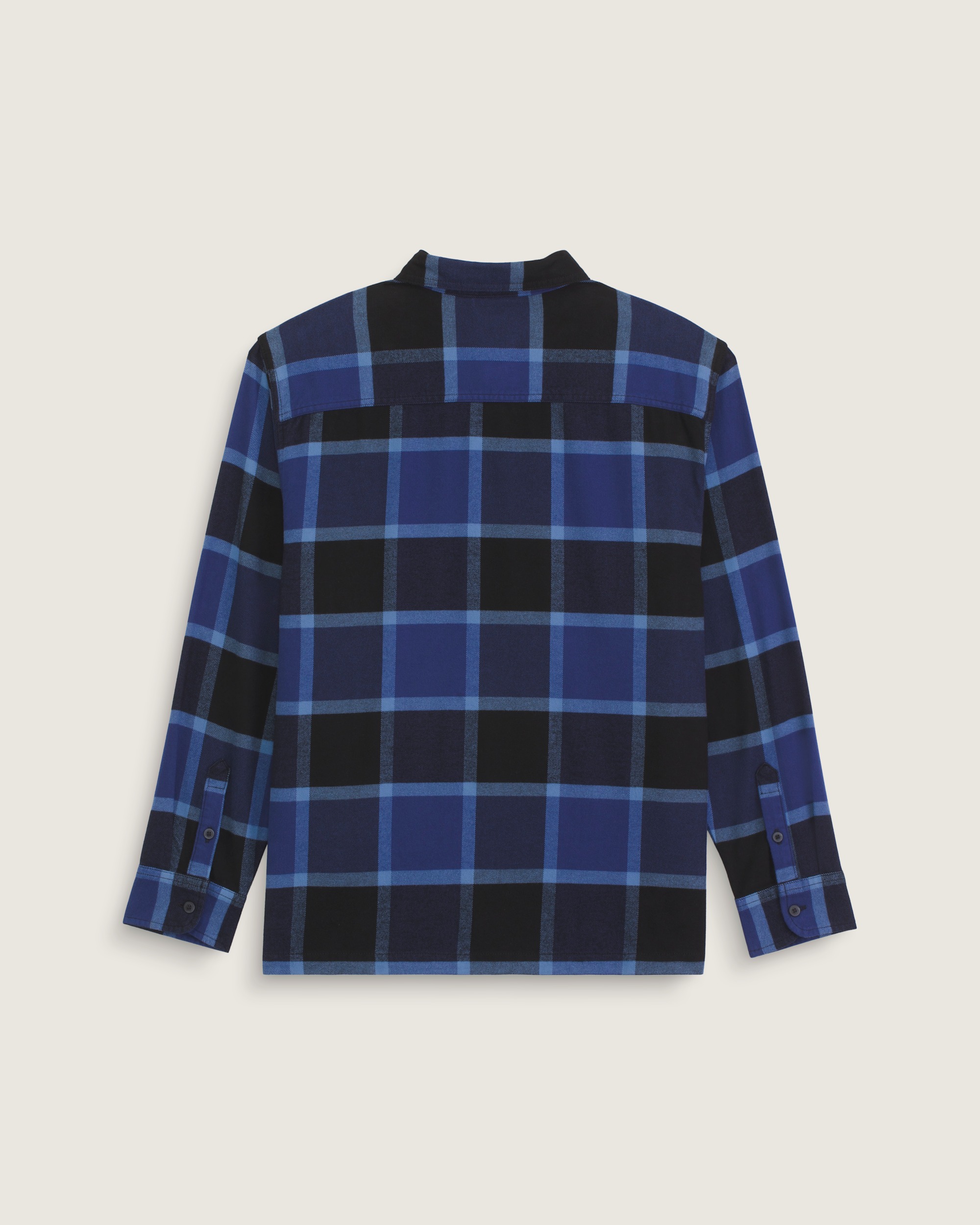 Larkspur Plaid Flannel Shirt VANS Black  True Navy ALT1