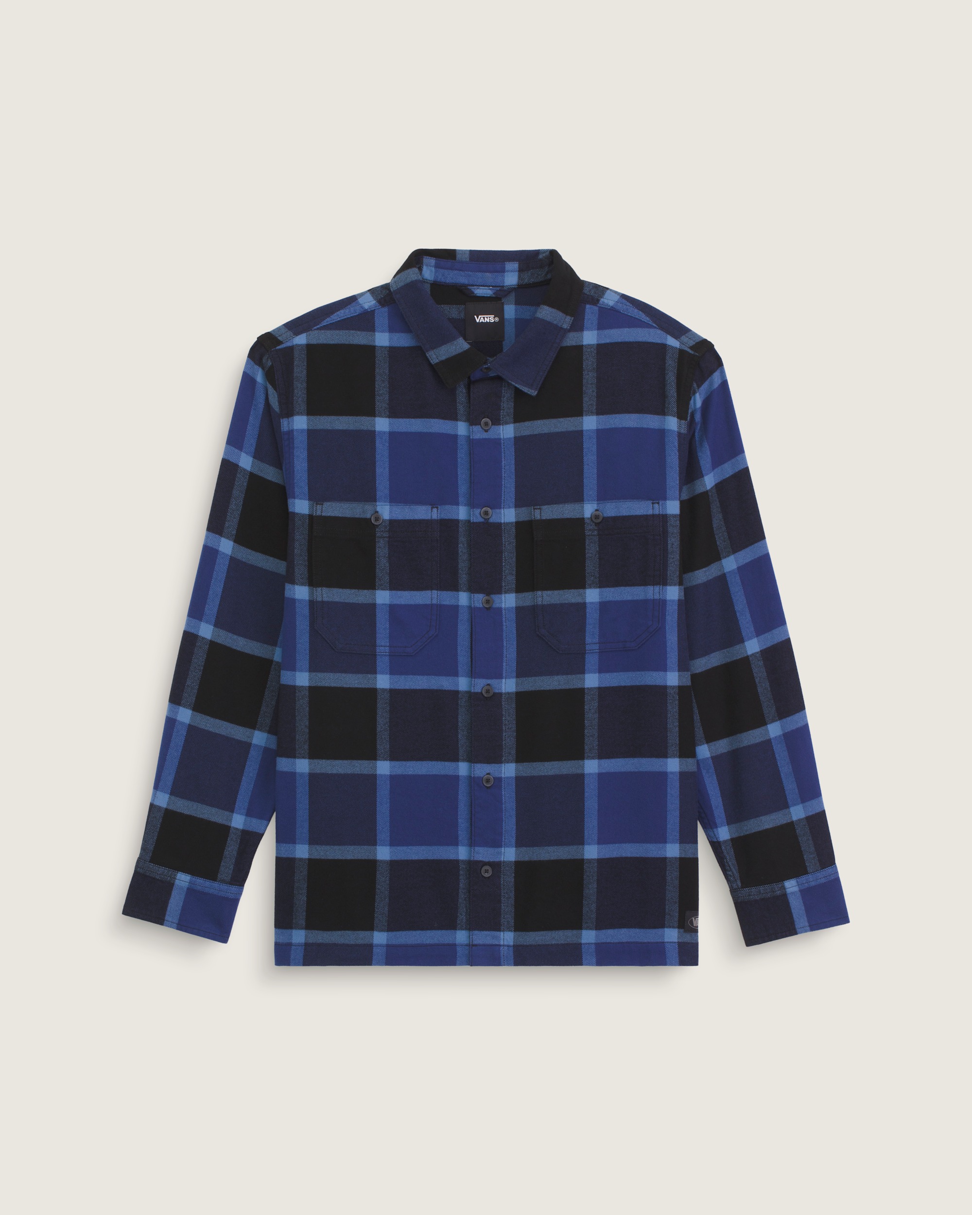 Larkspur Plaid Flannel Shirt VANS Black  True Navy HERO