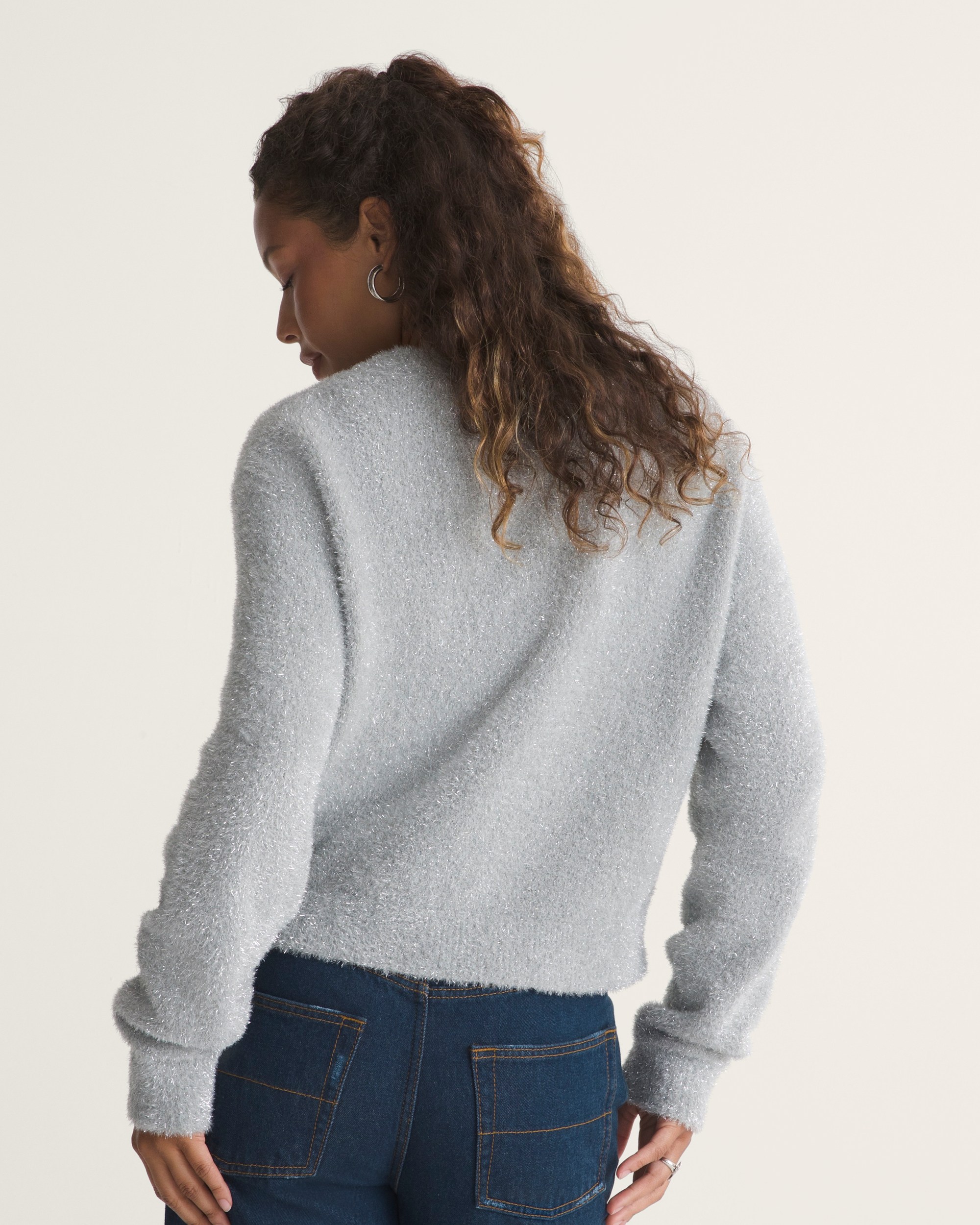 Puttin On the Glitz Cardigan VANS Cement Heather Grey ALT3