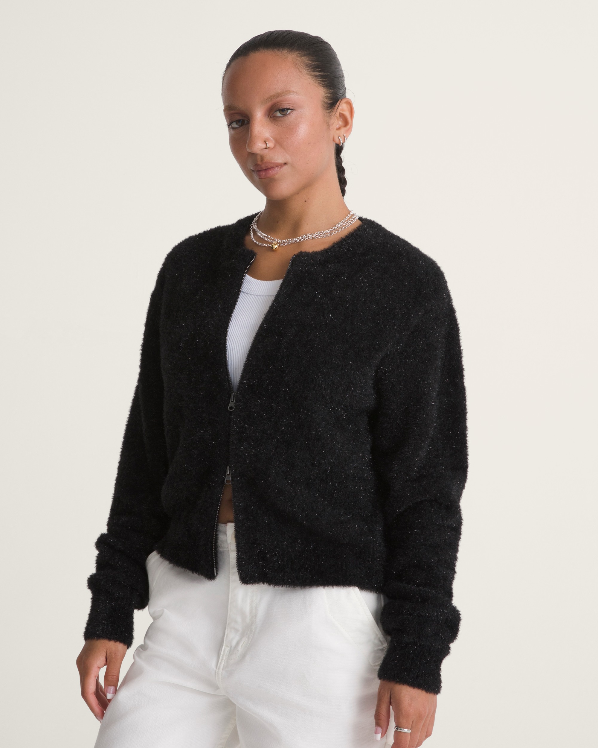 Puttin On the Glitz Cardigan VANS Black ALT2
