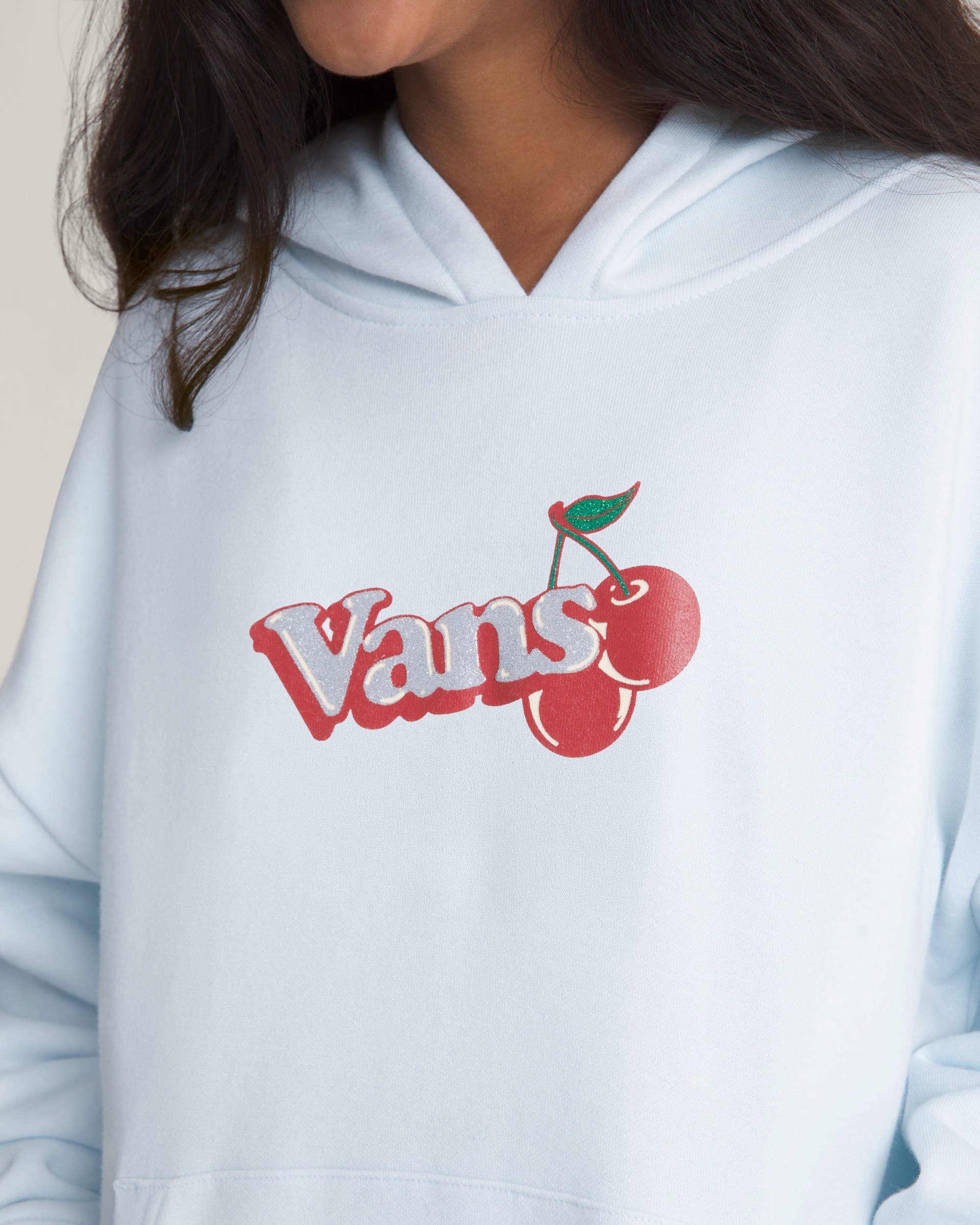 Kids Cherry On Top Hoodie VANS Blue Water ALT4