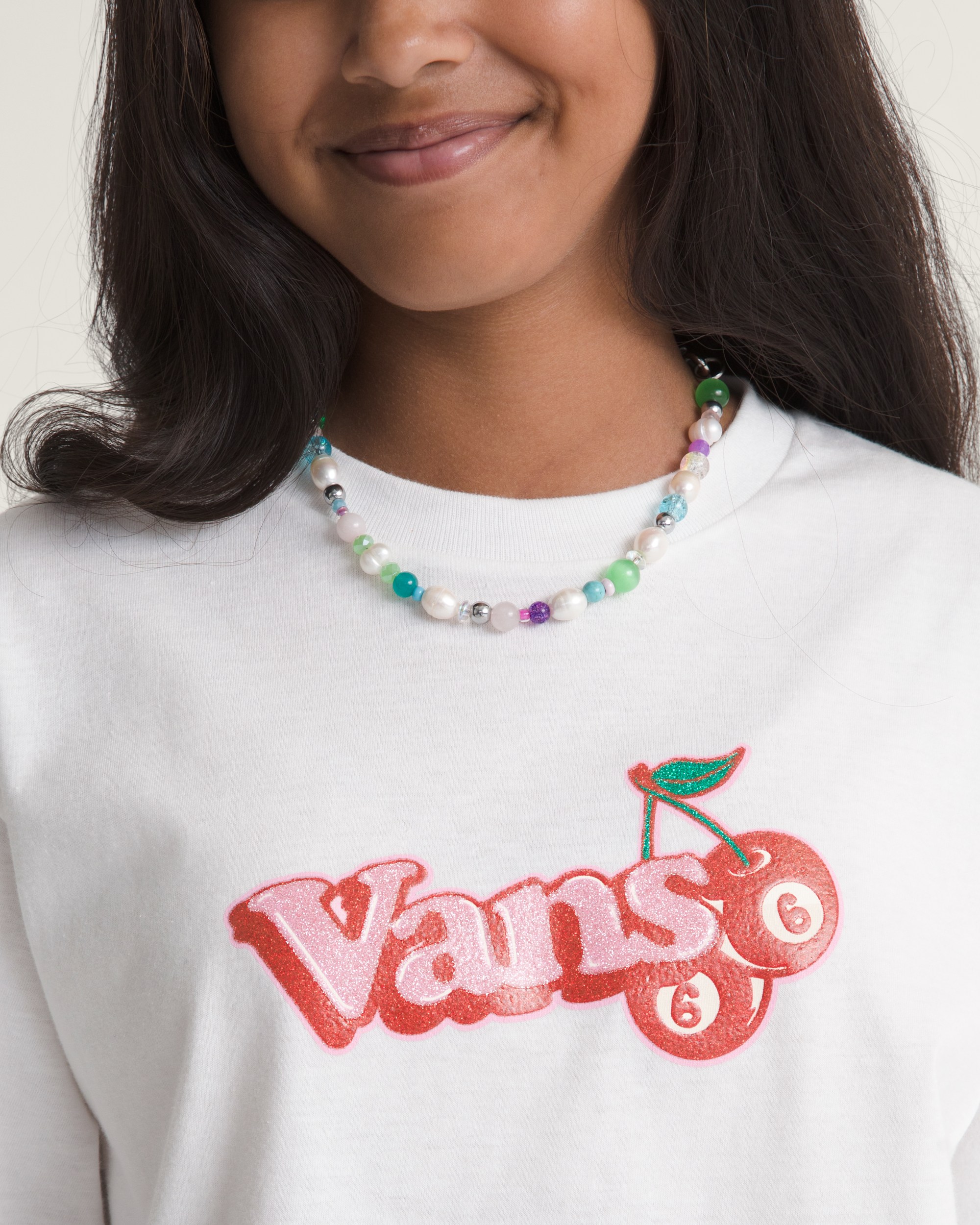 Kids Cherry On Top Short Sleeve Tee VANS White ALT4
