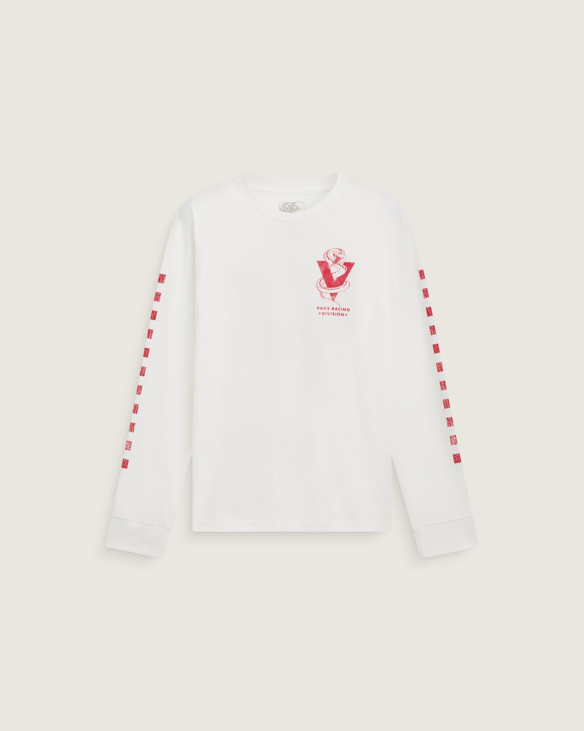 Snake 66 Long Sleeve Tee VANS Marshmallow White ALT1