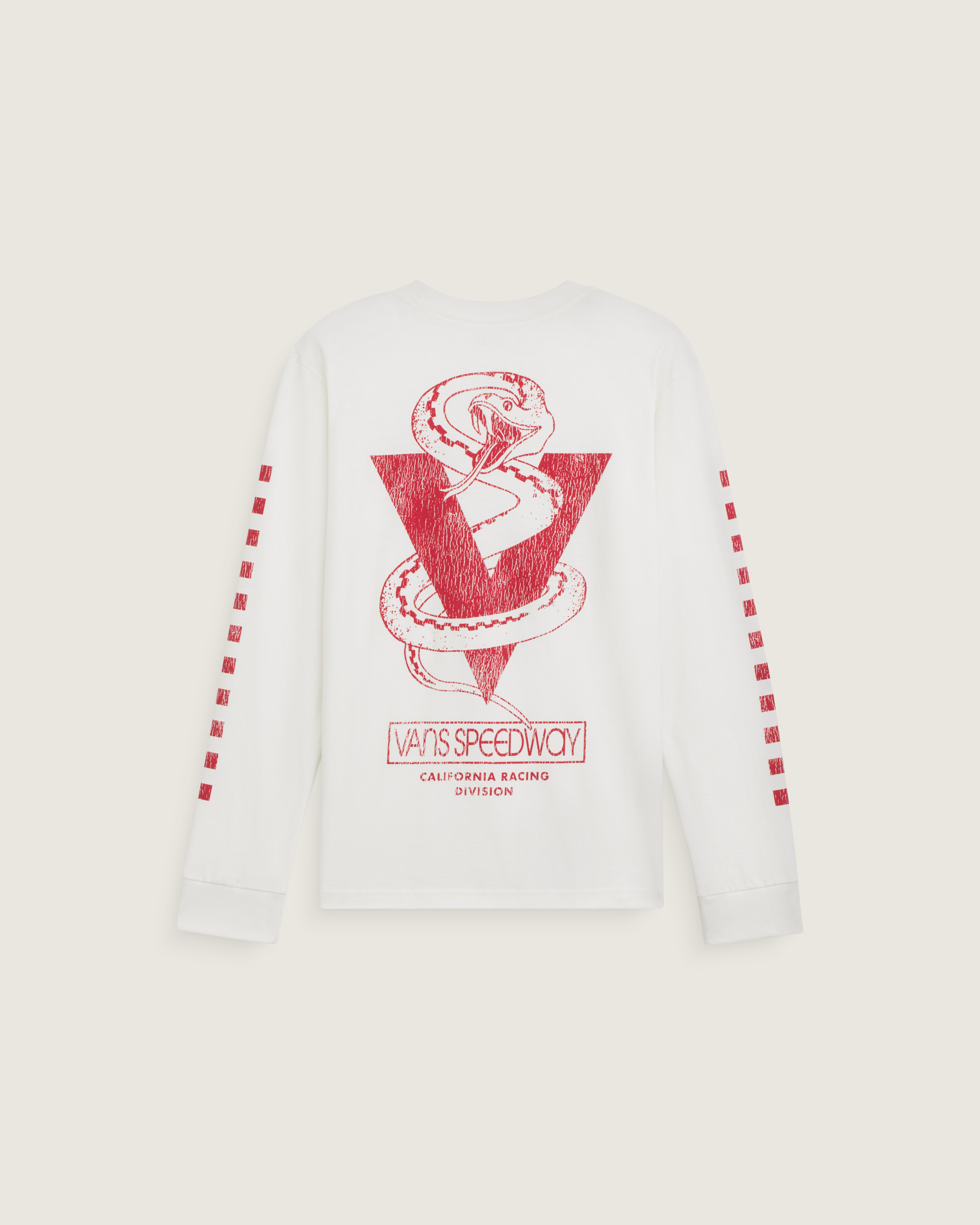 Snake 66 Long Sleeve Tee VANS Marshmallow White HERO