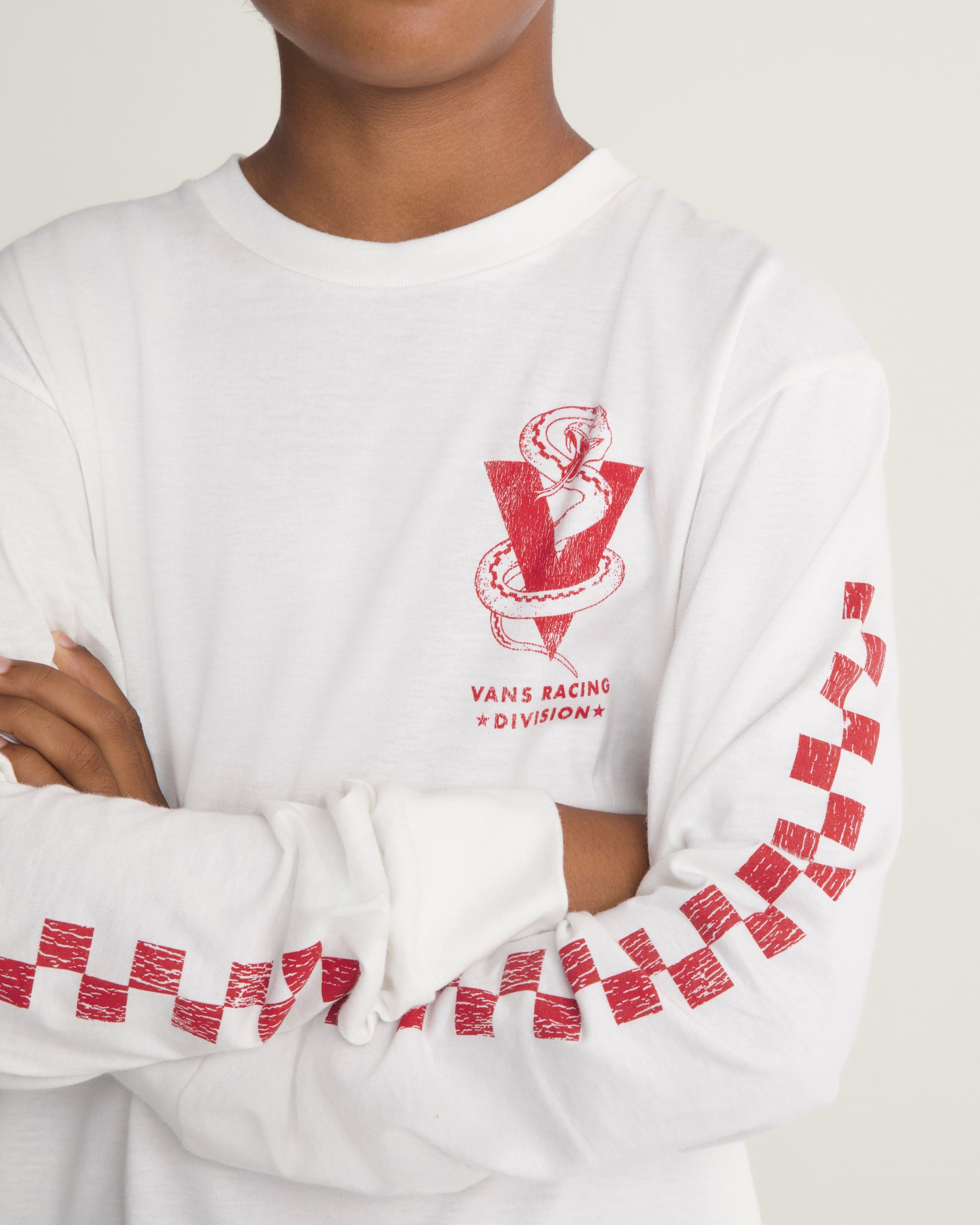 Snake 66 Long Sleeve Tee VANS Marshmallow White ALT4