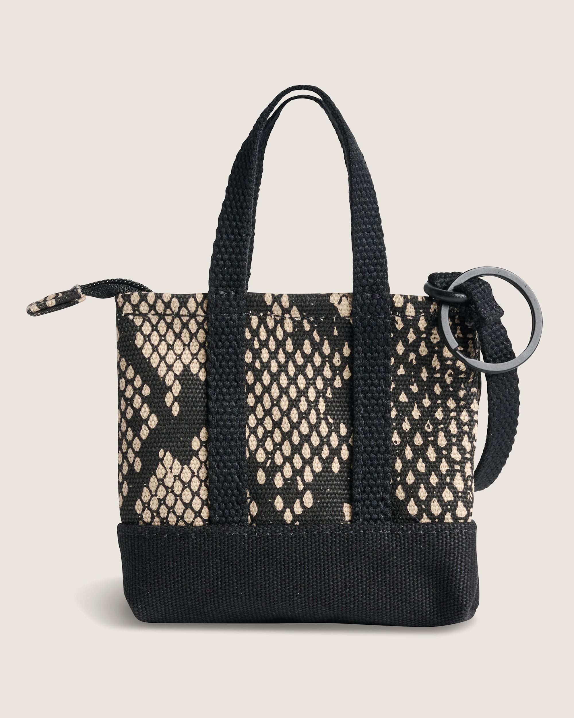 Micro Pergs Tote Bag Charm VANS Turtledove White Snake ALT1